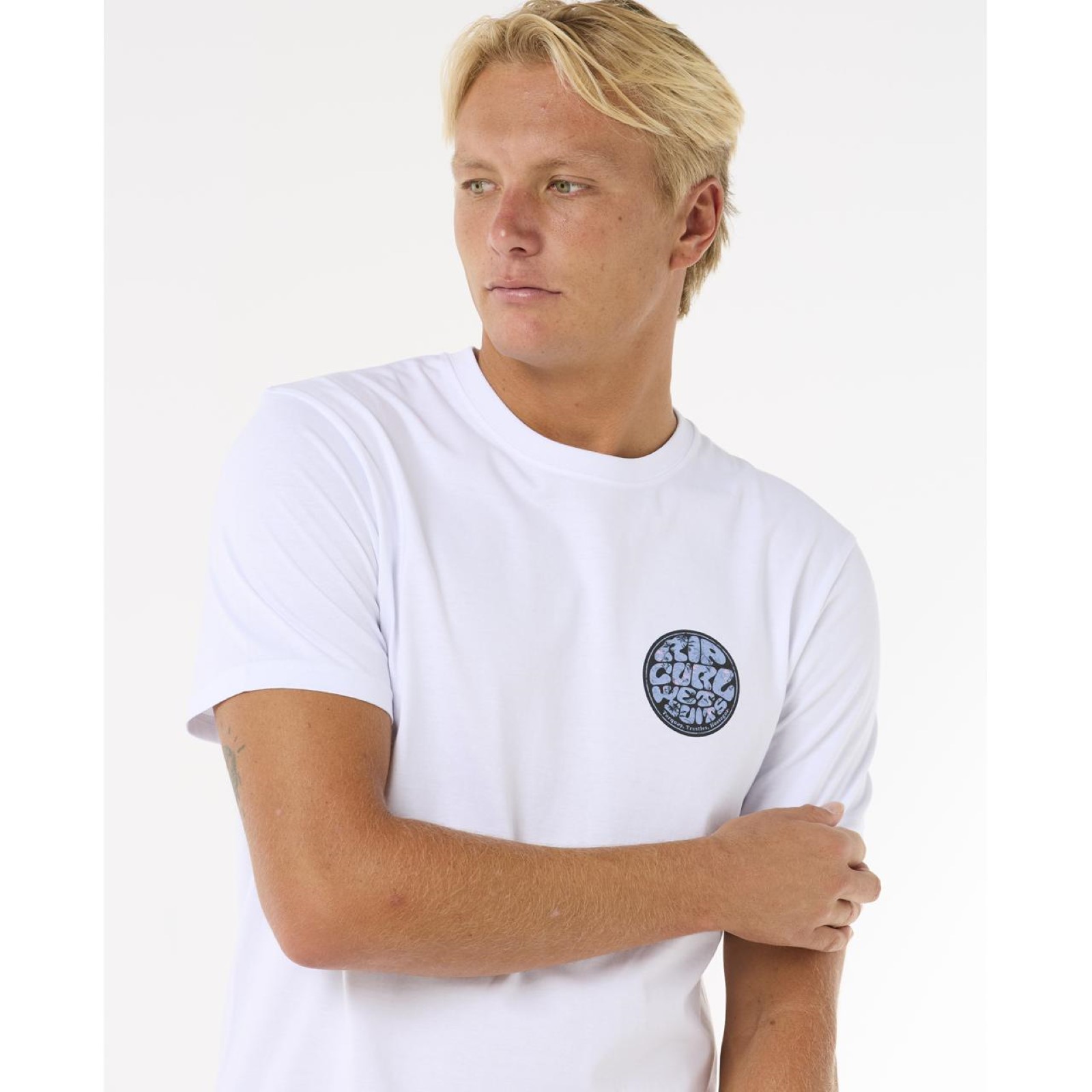 Rip Curl Mens Wettie Passage Icon Short Sleeve T-Shirt - Picture 31 of 36