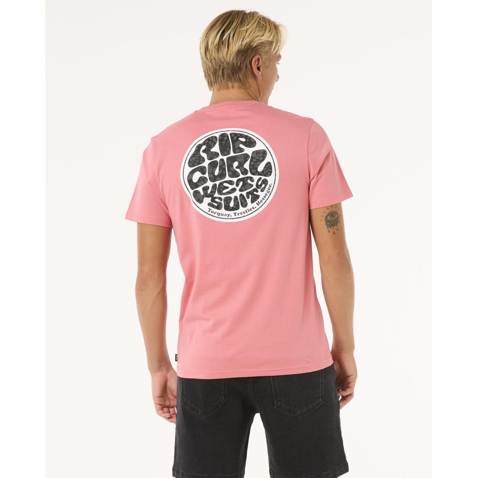 Rip Curl Mens Wettie Passage Icon Short Sleeve T-Shirt - Picture 24 of 36
