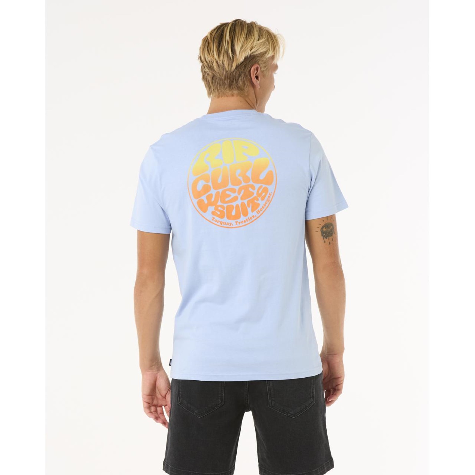 Rip Curl Mens Wettie Passage Icon Short Sleeve T-Shirt - Picture 9 of 36
