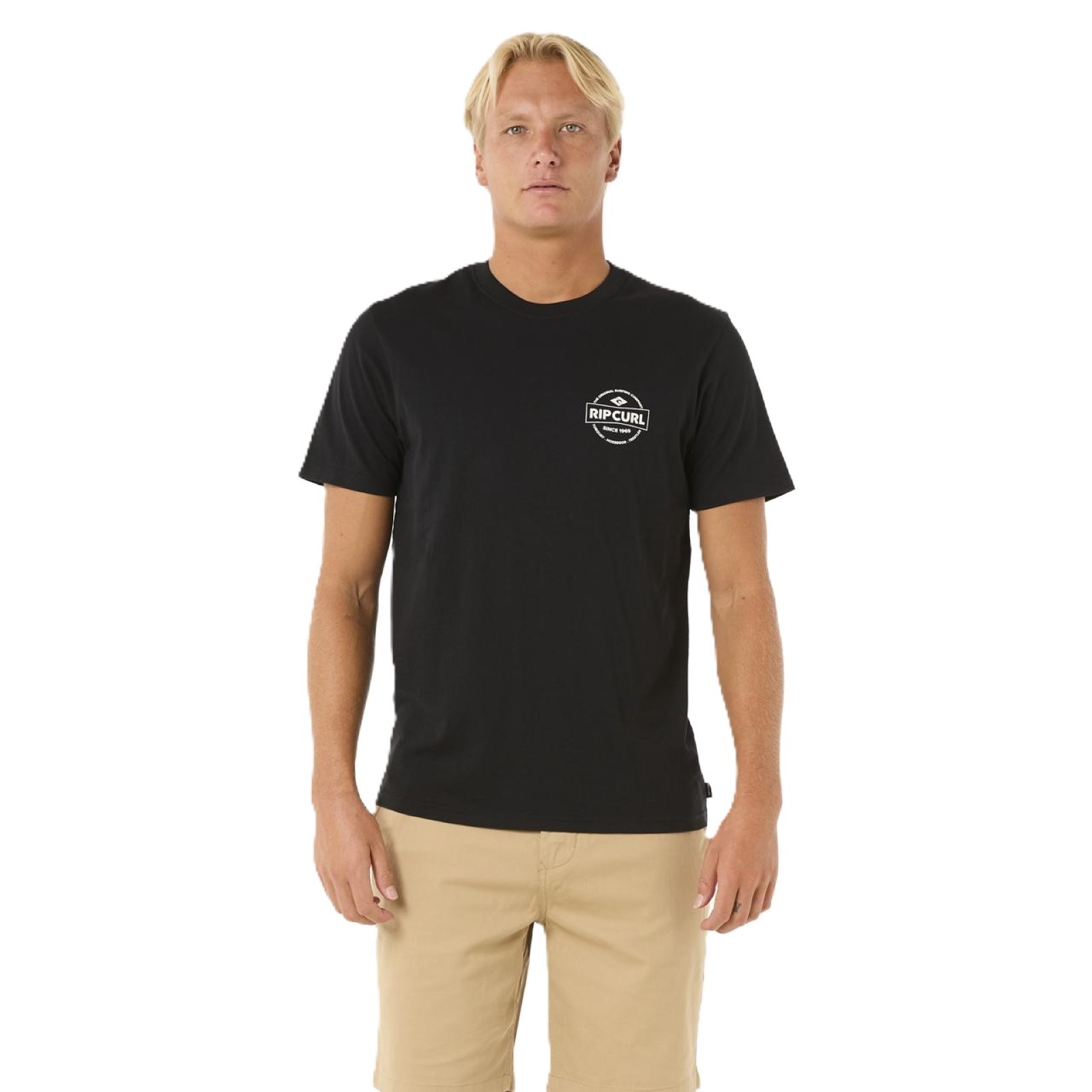 Rip Curl Mens Staple Short Sleeve T-Shirt - Picture 2 of 31