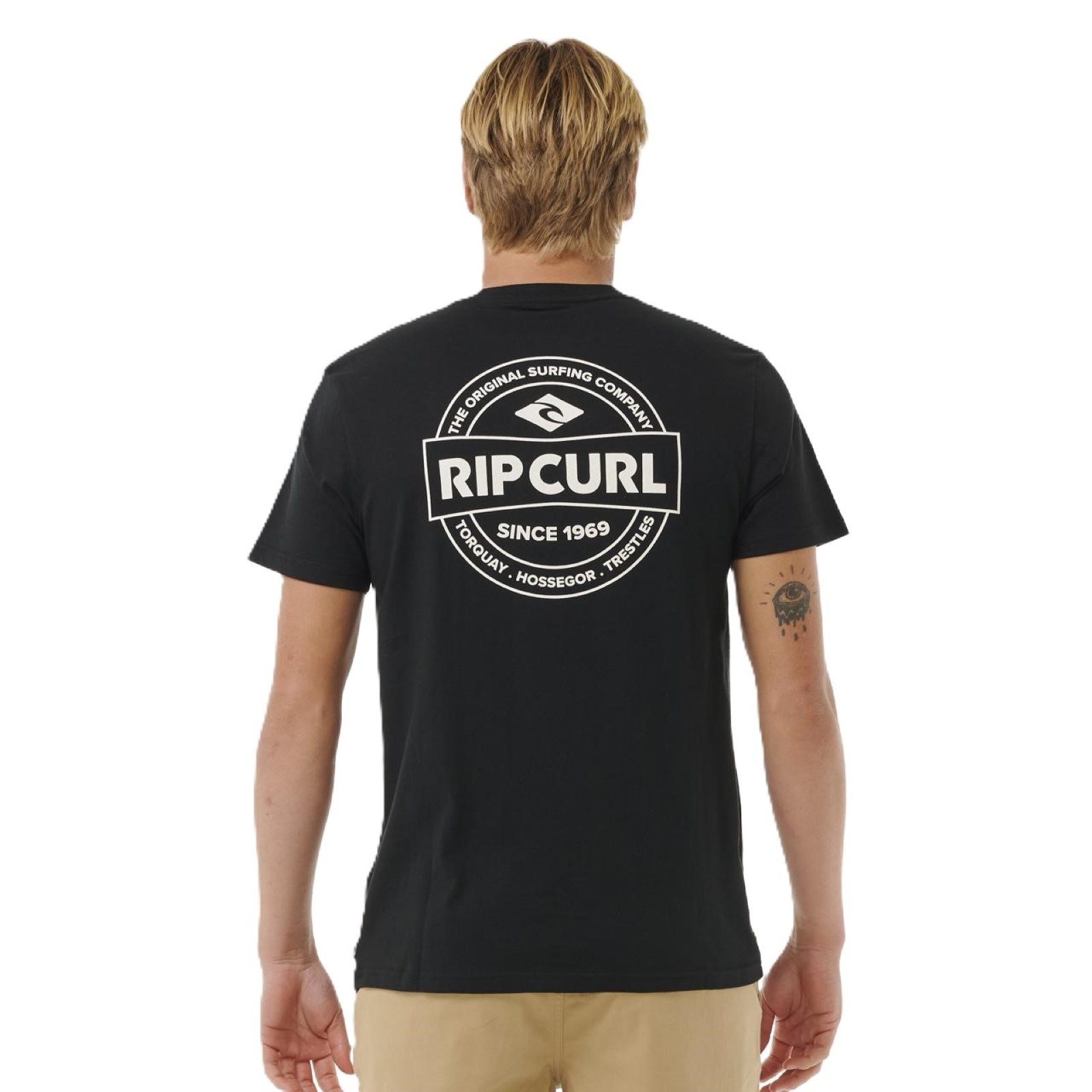 Rip Curl Mens Staple Short Sleeve T-Shirt - Picture 4 of 31