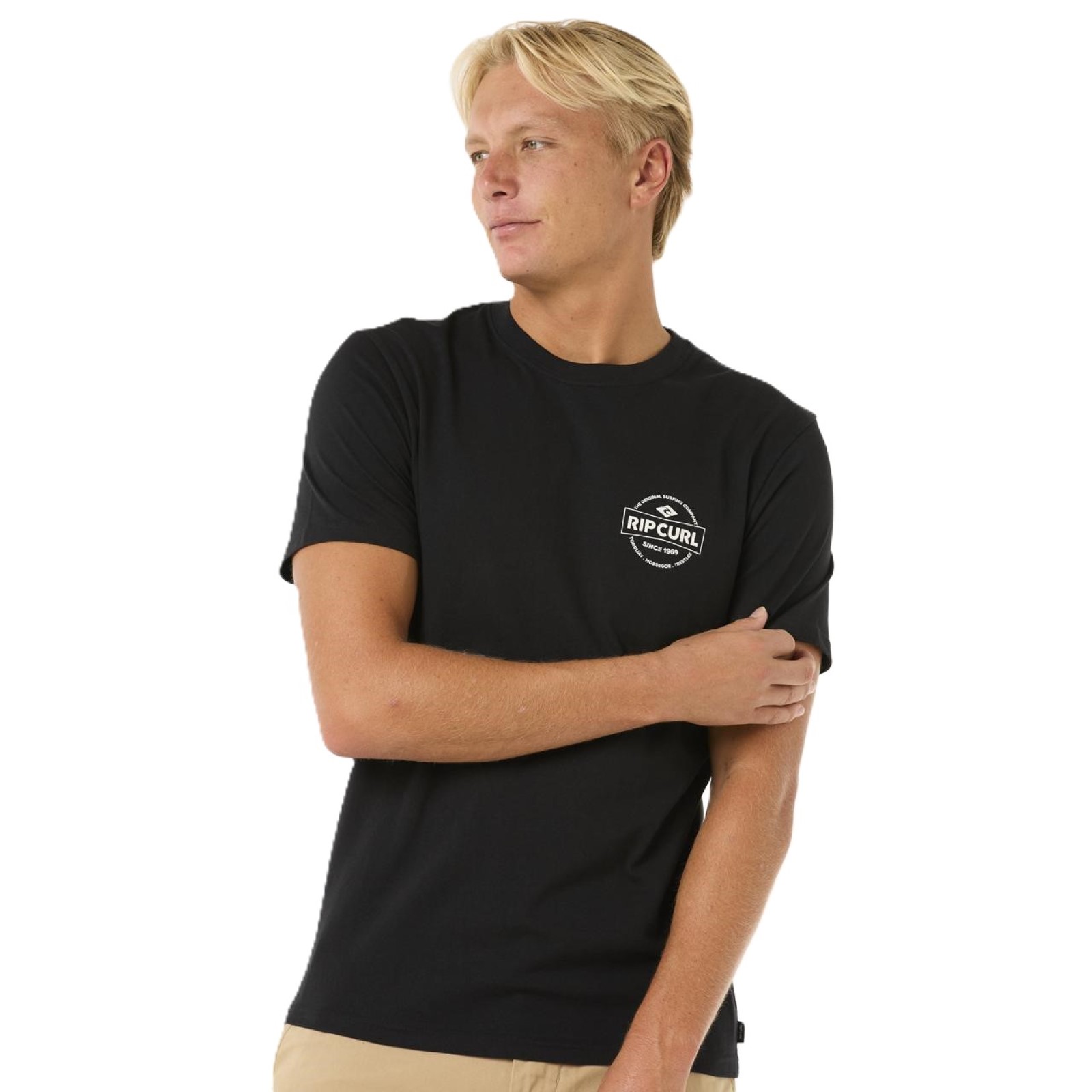 Rip Curl Mens Staple Short Sleeve T-Shirt - Picture 7 of 31