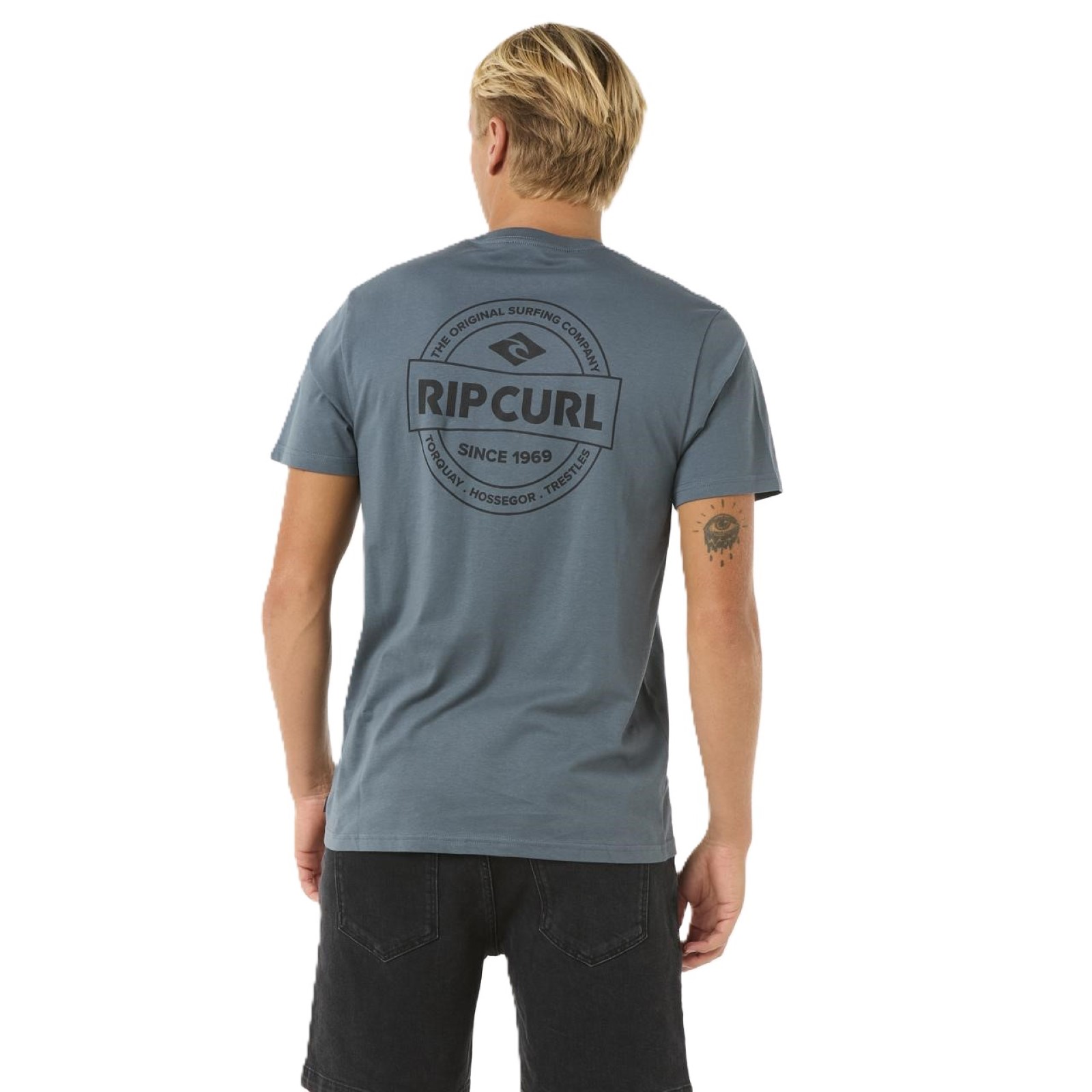 Rip Curl Mens Staple Short Sleeve T-Shirt - Picture 22 of 31