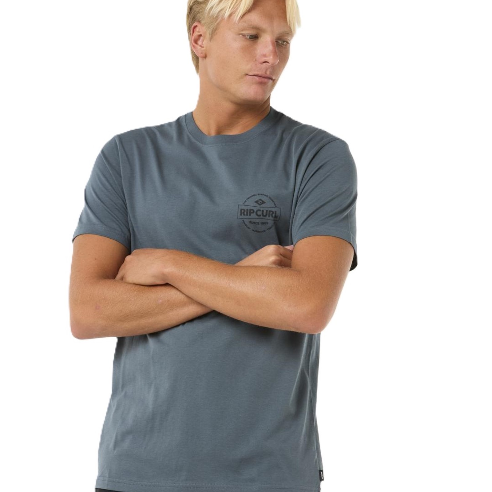Rip Curl Mens Staple Short Sleeve T-Shirt - Picture 25 of 31