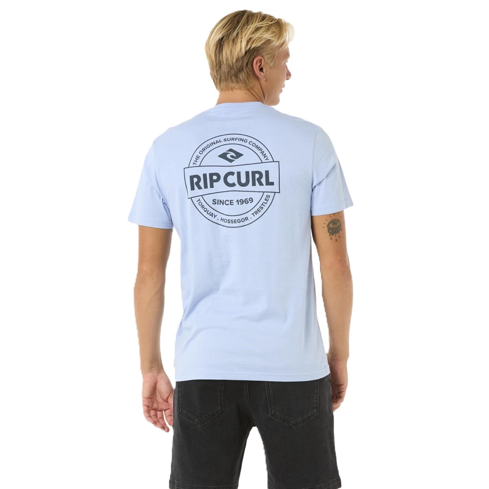 Rip Curl Mens Staple Short Sleeve T-Shirt - Picture 16 of 31