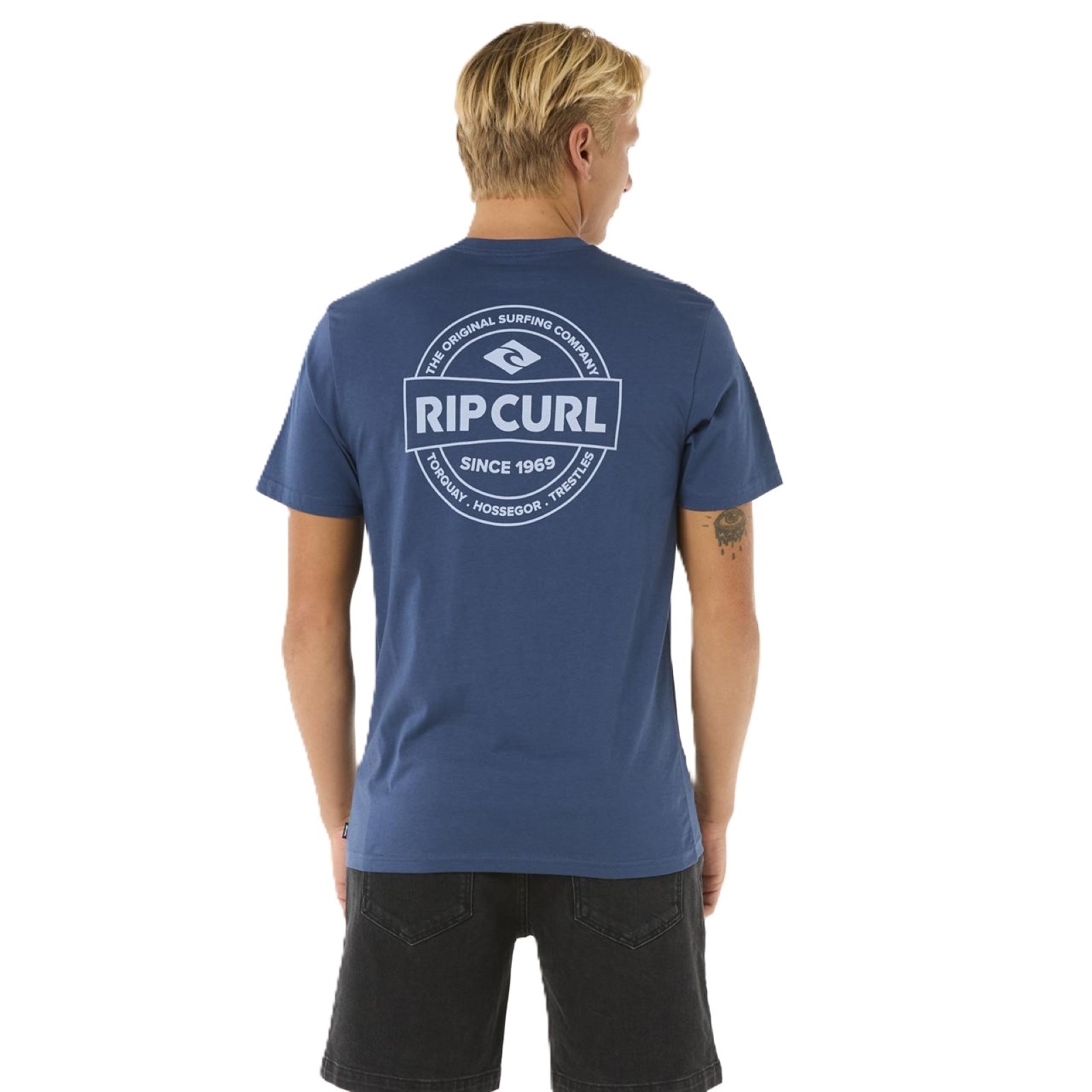Rip Curl Mens Staple Short Sleeve T-Shirt - Picture 28 of 31