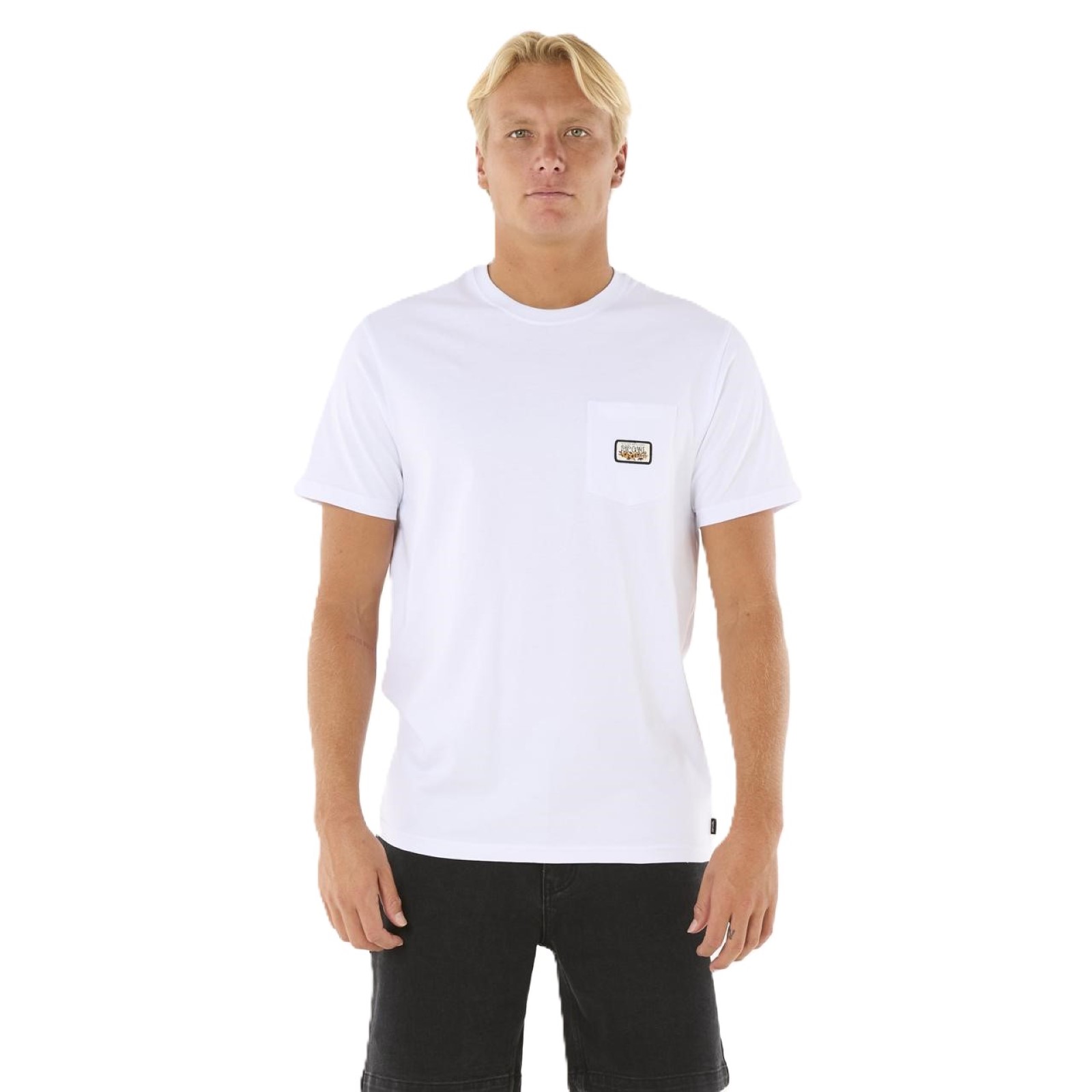 Rip Curl Mens Surf Paradise Badge Update Short Sleeve T-Shirt - Picture 20 of 25