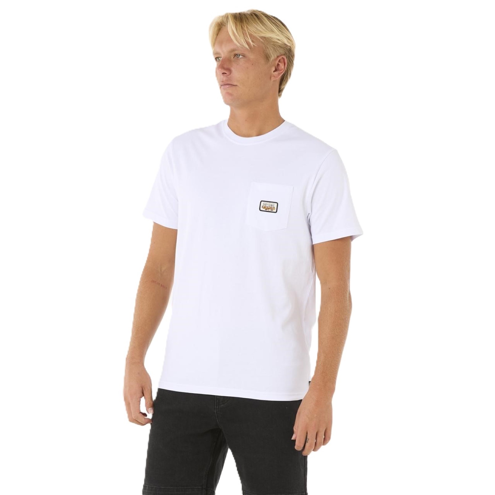 Rip Curl Mens Surf Paradise Badge Update Short Sleeve T-Shirt - Picture 21 of 25