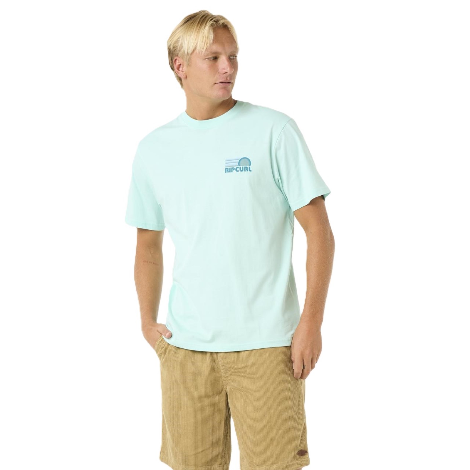 Camiseta de manga corta apilada Rip Curl para hombre Surf Revival - Imagen 8 de 15