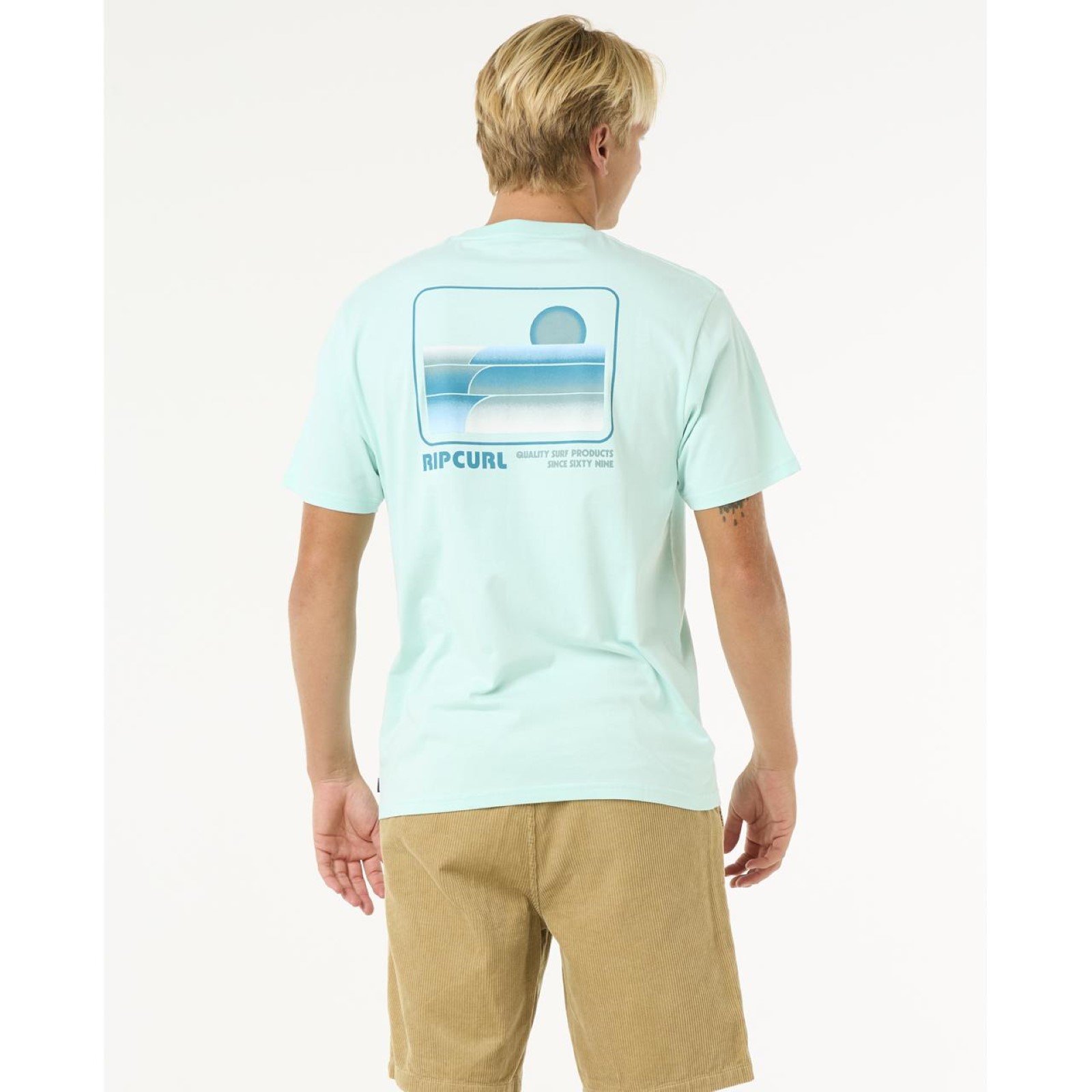 Camiseta de manga corta apilada Rip Curl para hombre Surf Revival - Imagen 9 de 15