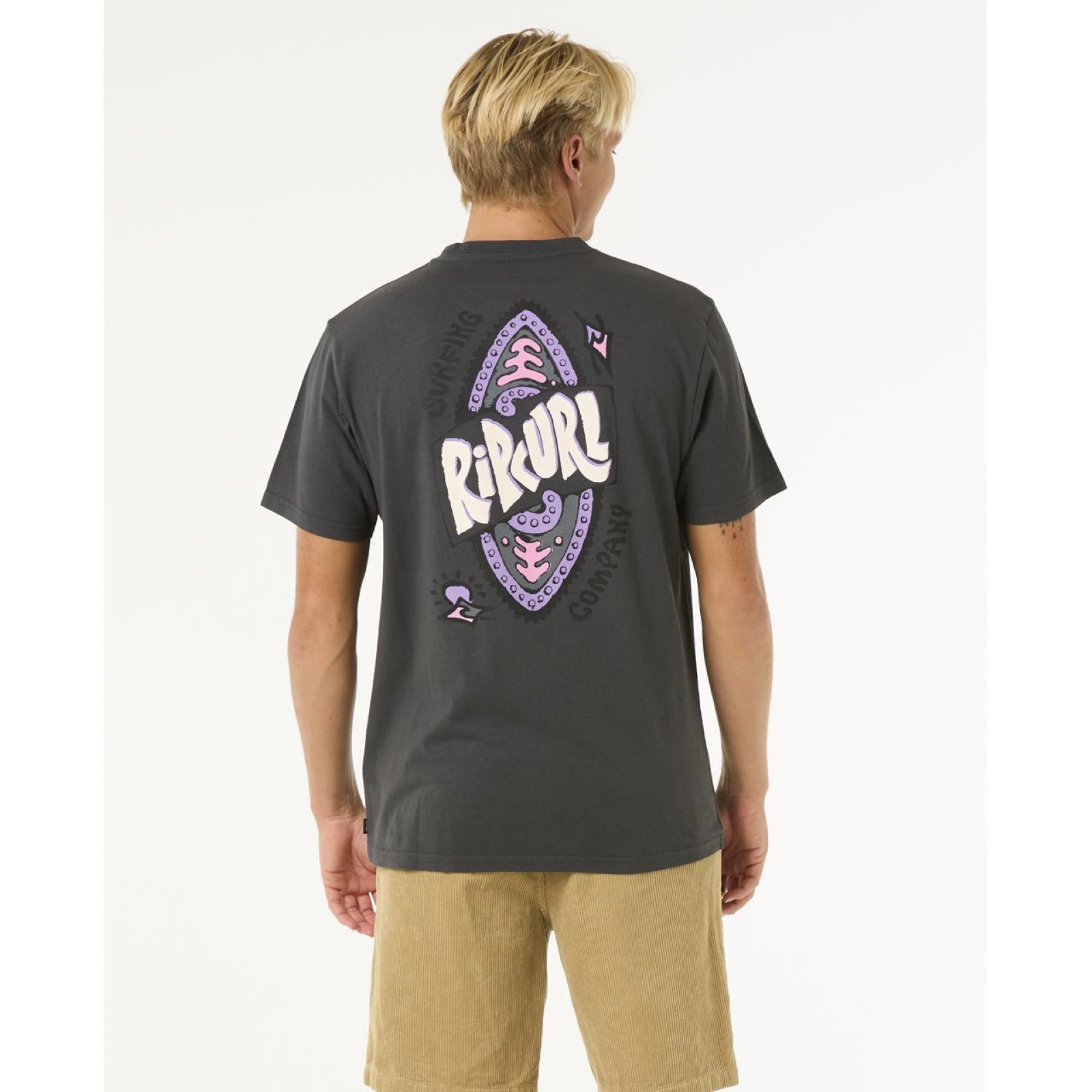 Rip Curl Mens Shield Short Sleeve T-Shirt - Imagen 9 de 11