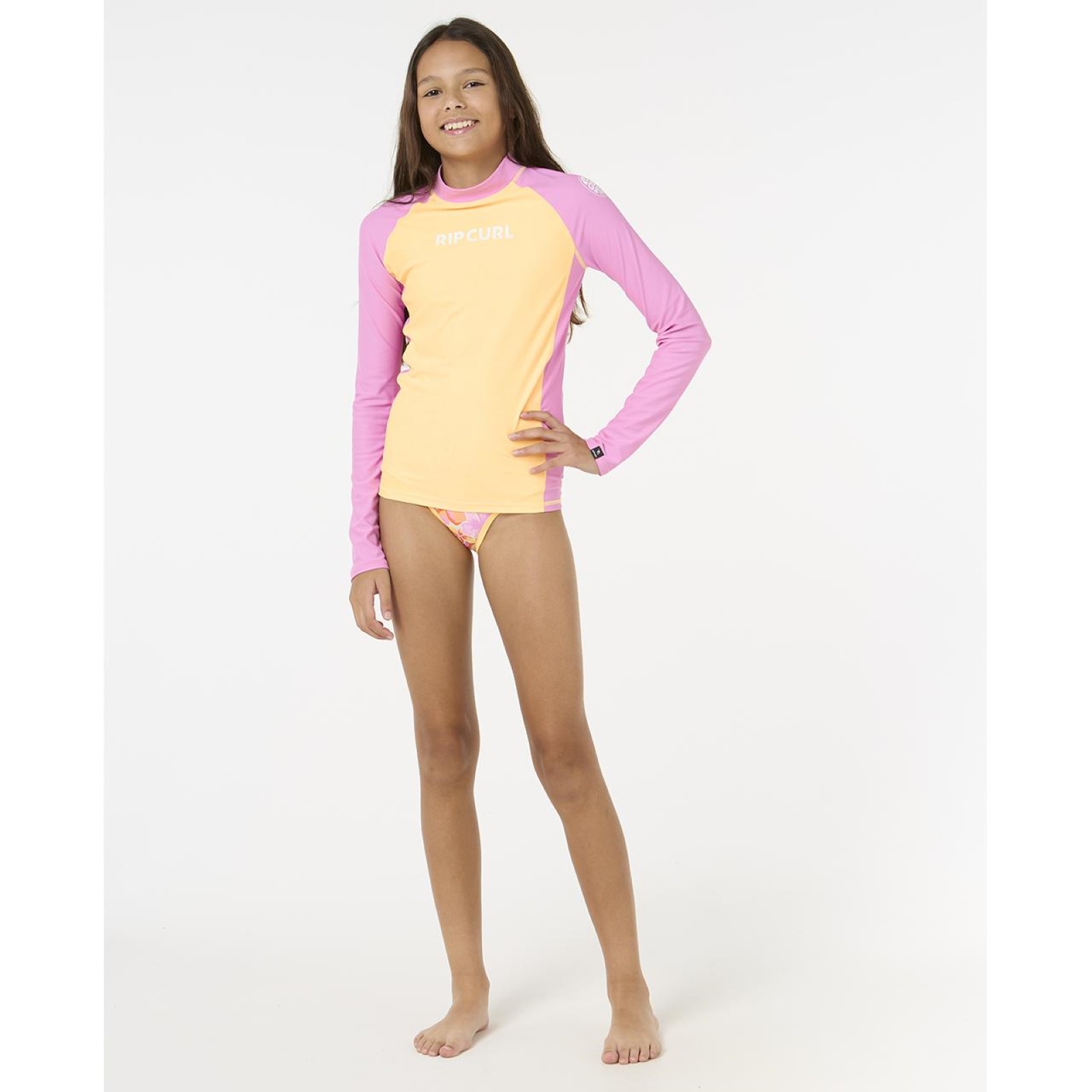 Rip Curl Kids Classic Surf UPF 50 Long sleeve T-Shirt Rash Vest Top - Picture 10 of 11