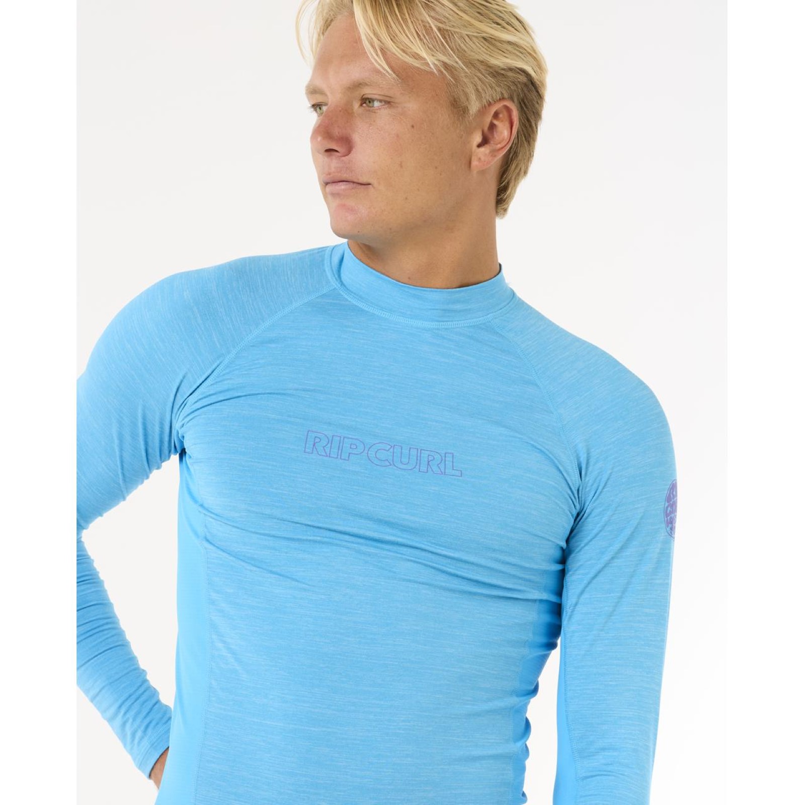 Rip Curl Para Hombres Dawn Patrol UPF 50 Perf Manga Larga Erupción Chaleco Prenda para el torso Camiseta Camiseta - Imagen 12 de 31