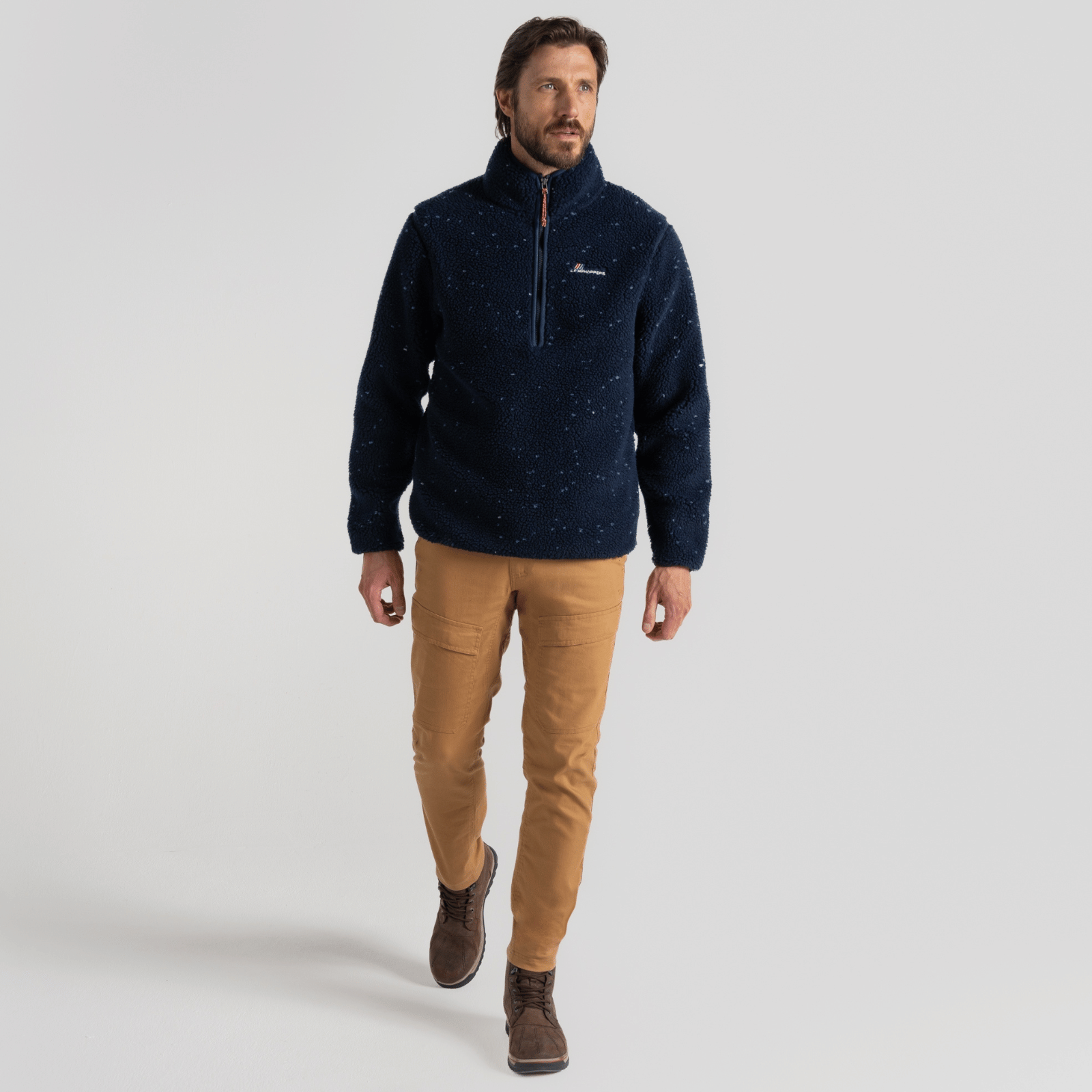 Craghoppers Mens Tatton Half Zip Warm Winter Pullover Fleece Jumper - Picture 3 of 13