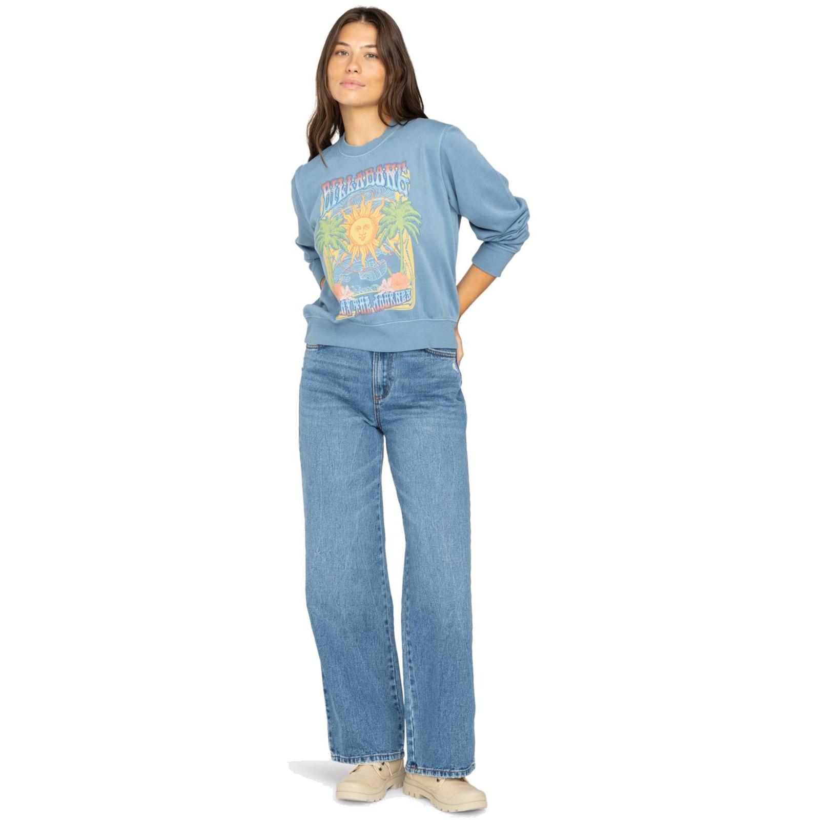 Billabong Womens From Paradise Pullover Sweatshirt - Picture 2 of 10