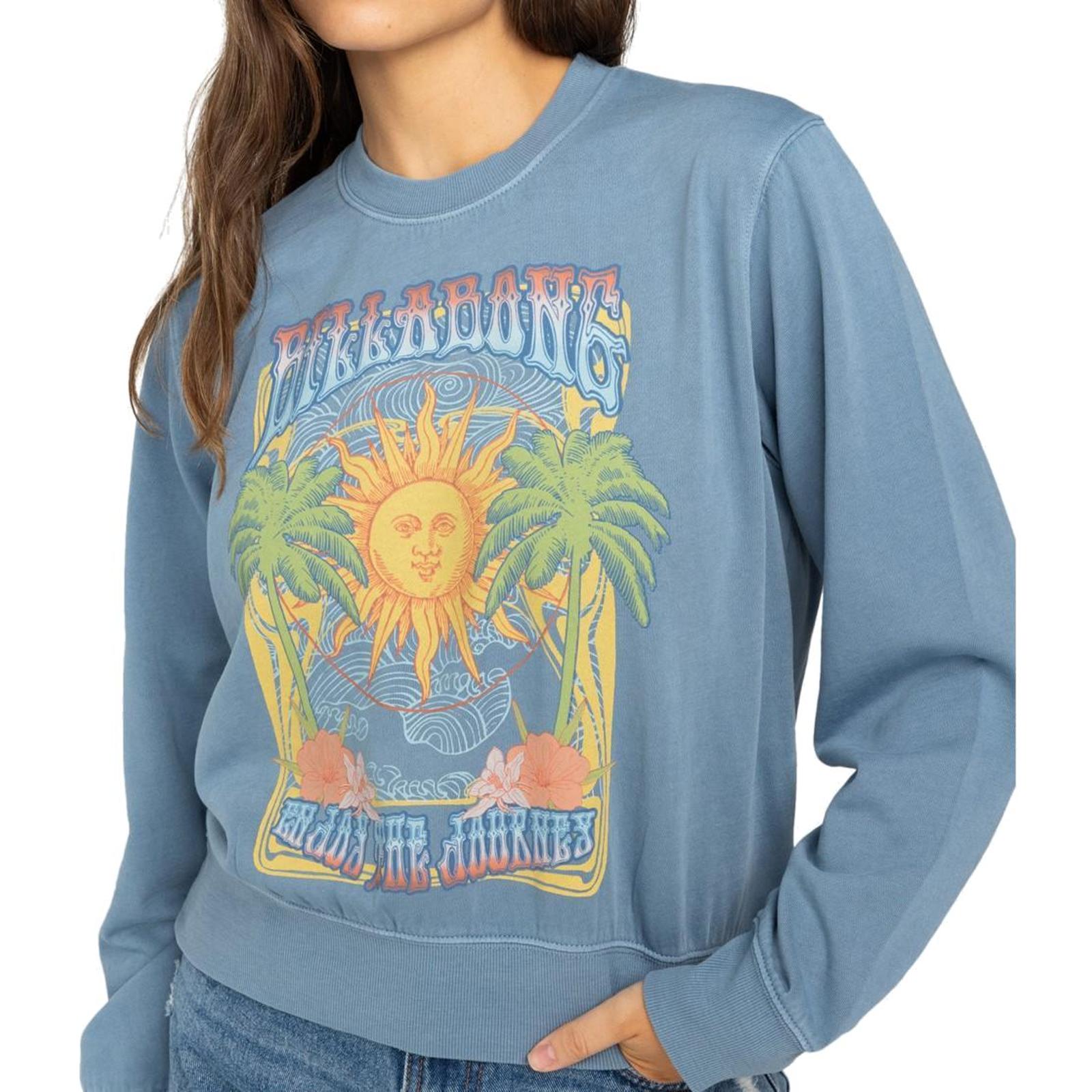 Billabong Womens From Paradise Pullover Sweatshirt - Picture 5 of 10