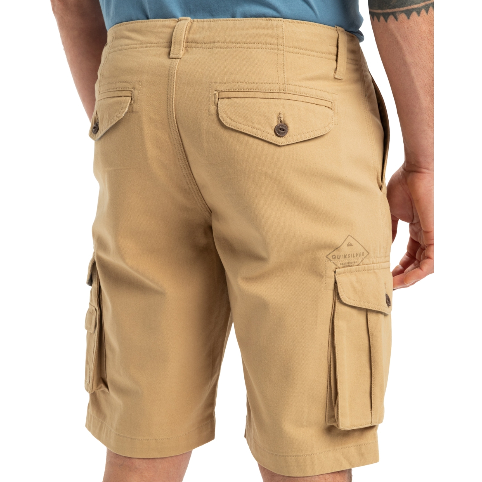 Pantalones cortos cargo Quiksilver Crucial Battle para hombre - Imagen 17 de 18