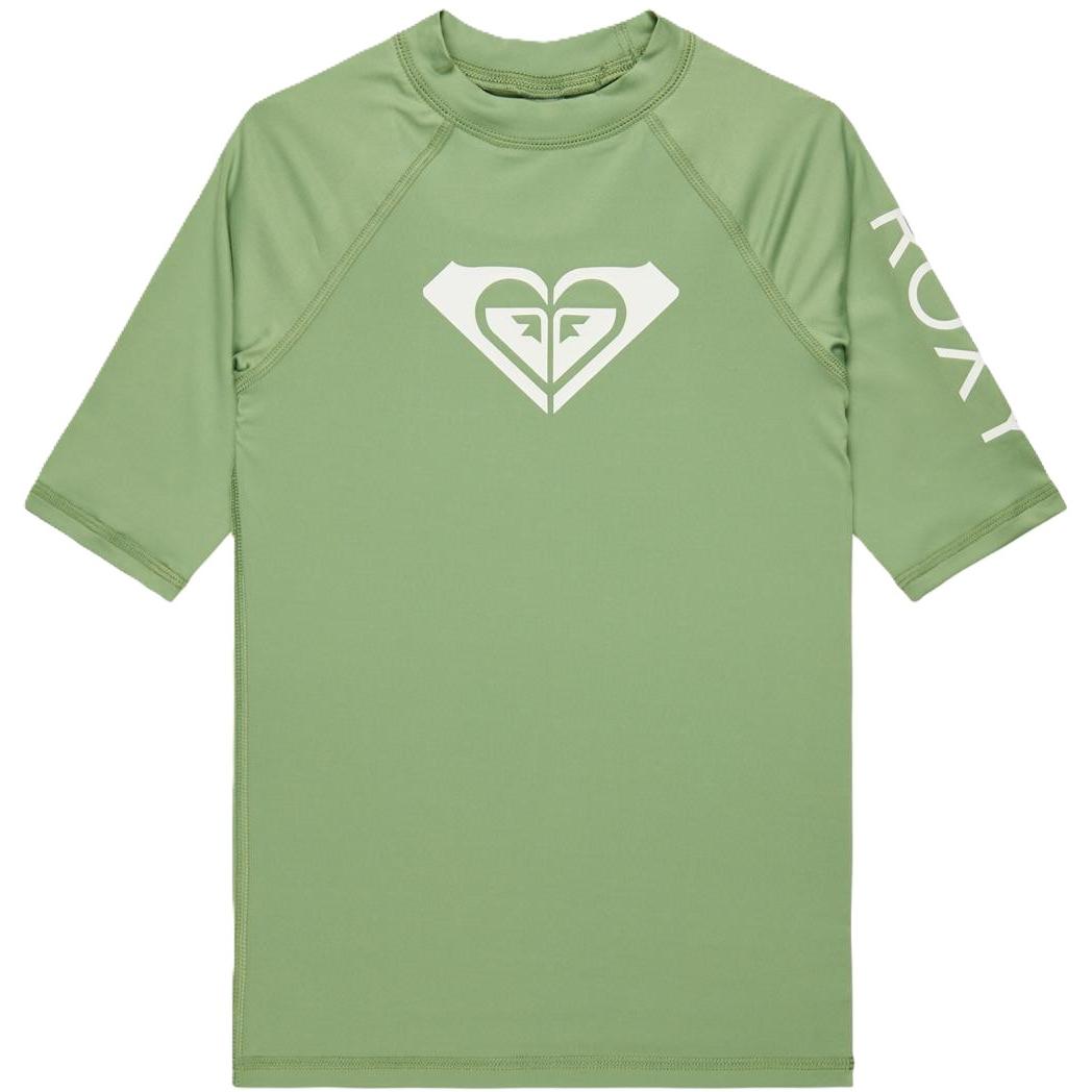 Roxy Girls Wholehearted Short Sleeve Beach Surf UPF 50 Rash Guard Vest T-Shirt - Picture 5 of 27