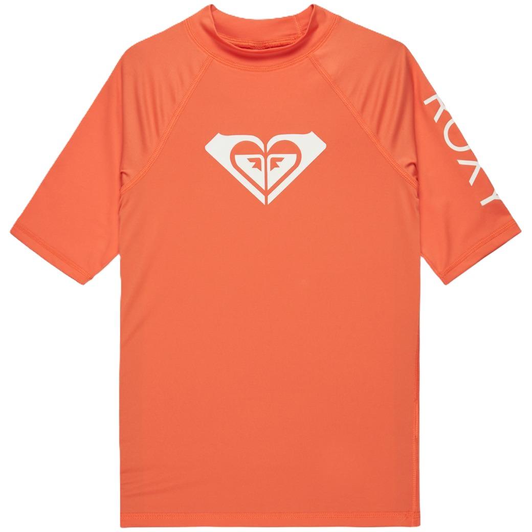 Roxy Girls Wholehearted Short Sleeve Beach Surf UPF 50 Rash Guard Vest T-Shirt - Picture 11 of 27