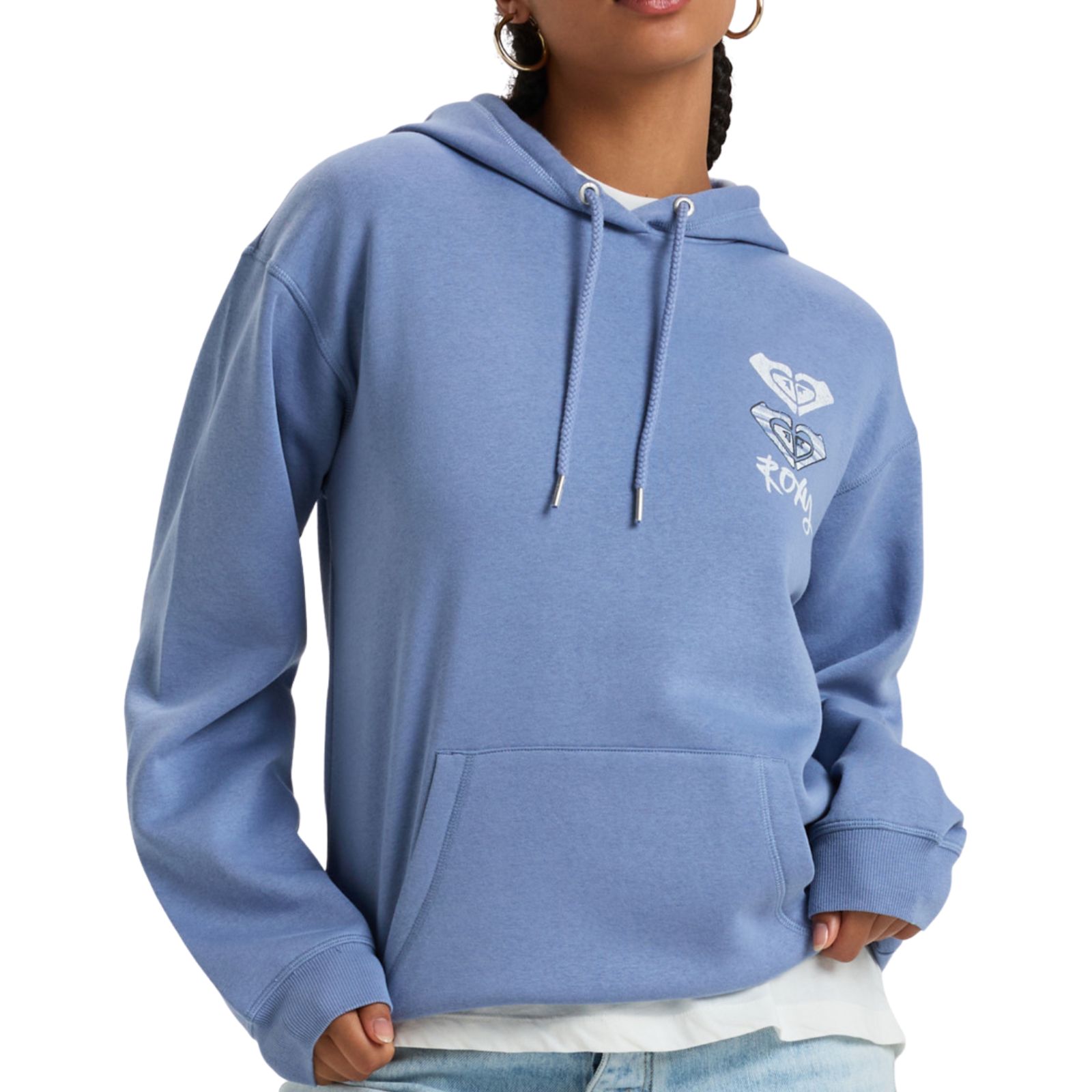 Roxy Womens Surf Stoked Pullover Hoodie Sweatshirt Hoody Hooded Relaxed Fit - Picture 11 of 19