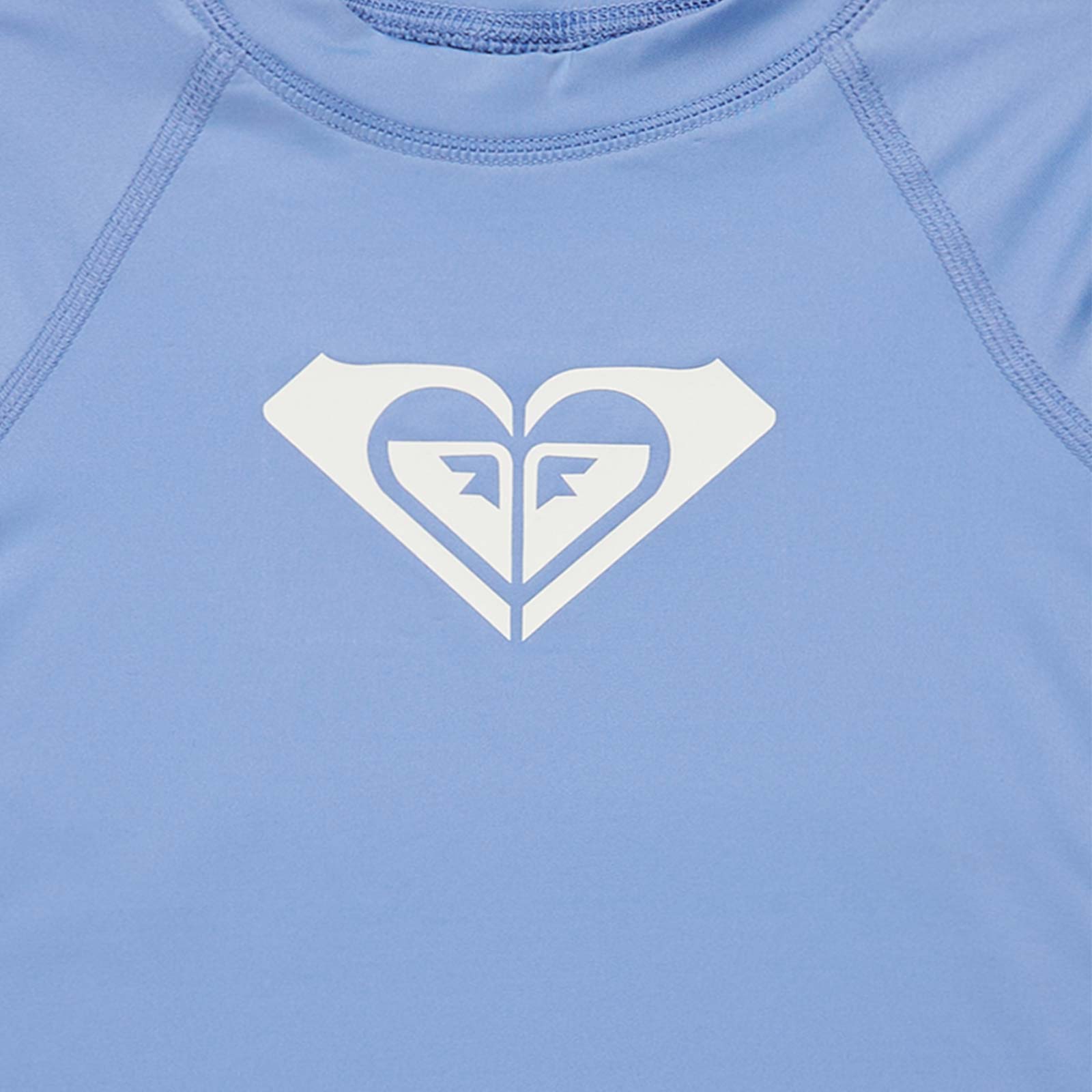 Roxy Girls Whole Hearted Short Sleeve UPF 50 Surf Rash Vest Guard T-Shirt Top - Picture 7 of 13