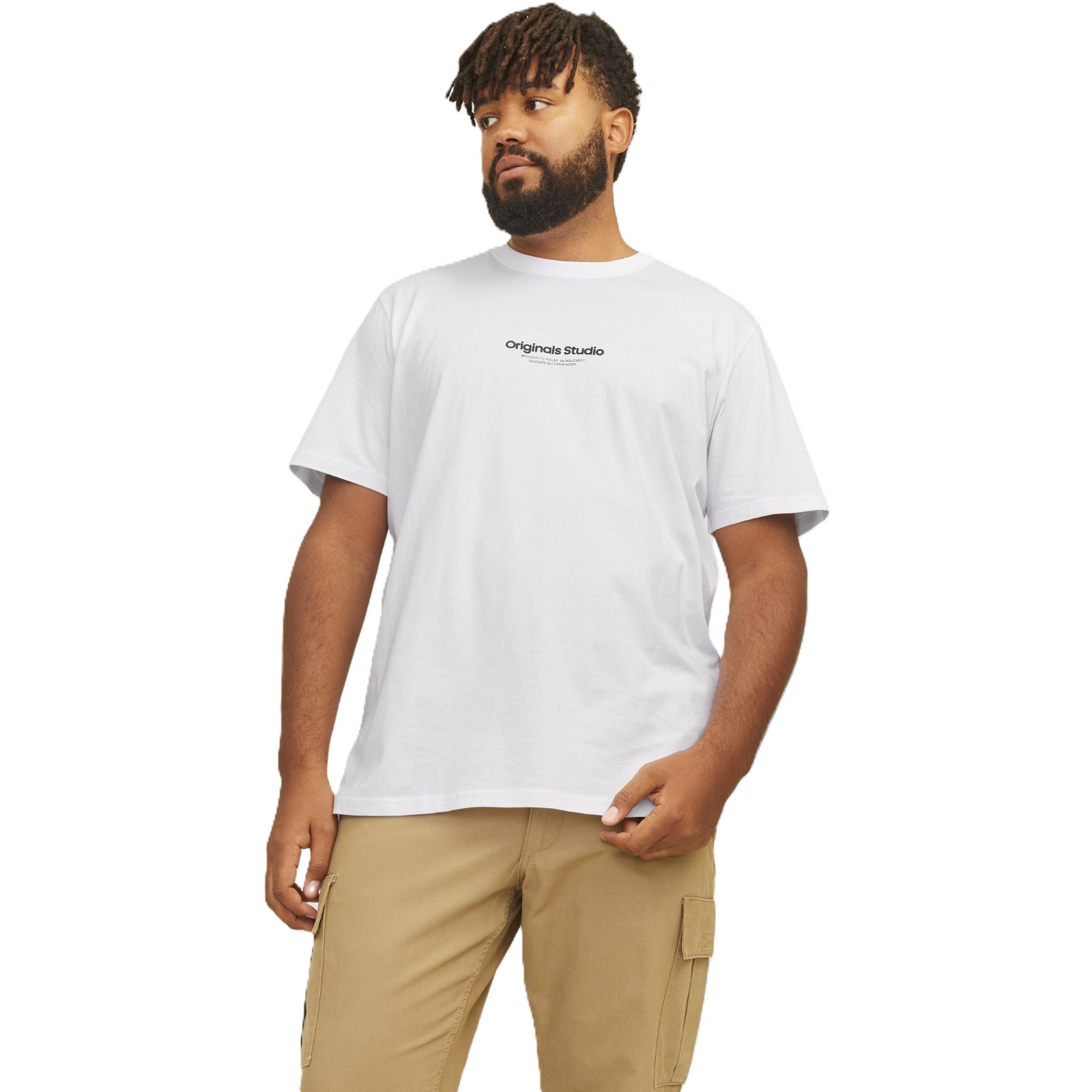 Jack & Jones Mens Vesterbro Crew Neck Big & Tall Short Sleeve T-Shirt - Picture 23 of 29