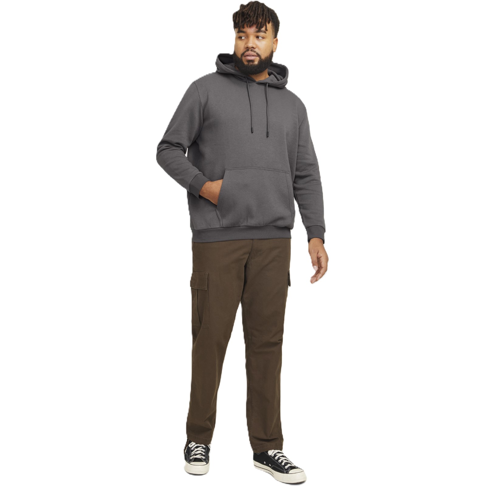 Jack & Jones Mens Bradley Sweat Big & Tall Hoodie - Picture 17 of 29