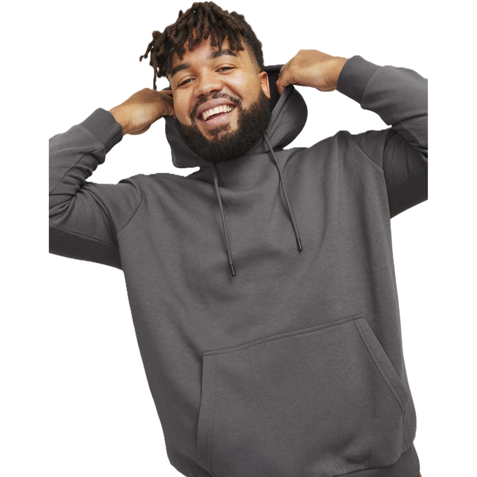 Jack & Jones Mens Bradley Sweat Big & Tall Hoodie - Picture 19 of 29