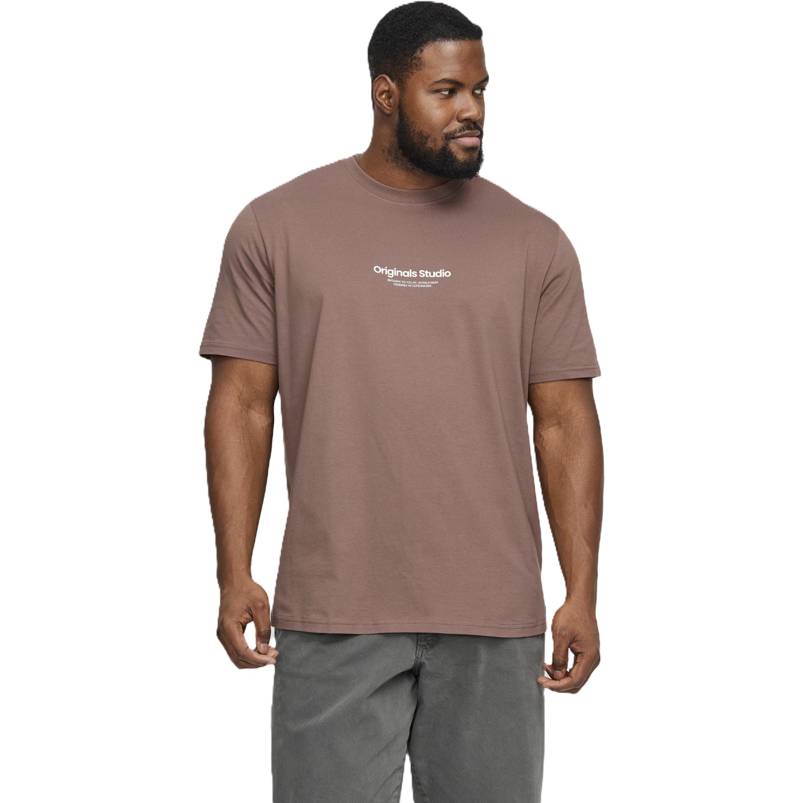 Jack & Jones Mens Vesterbro Crew Neck Big & Tall Short Sleeve T-Shirt - Picture 9 of 29