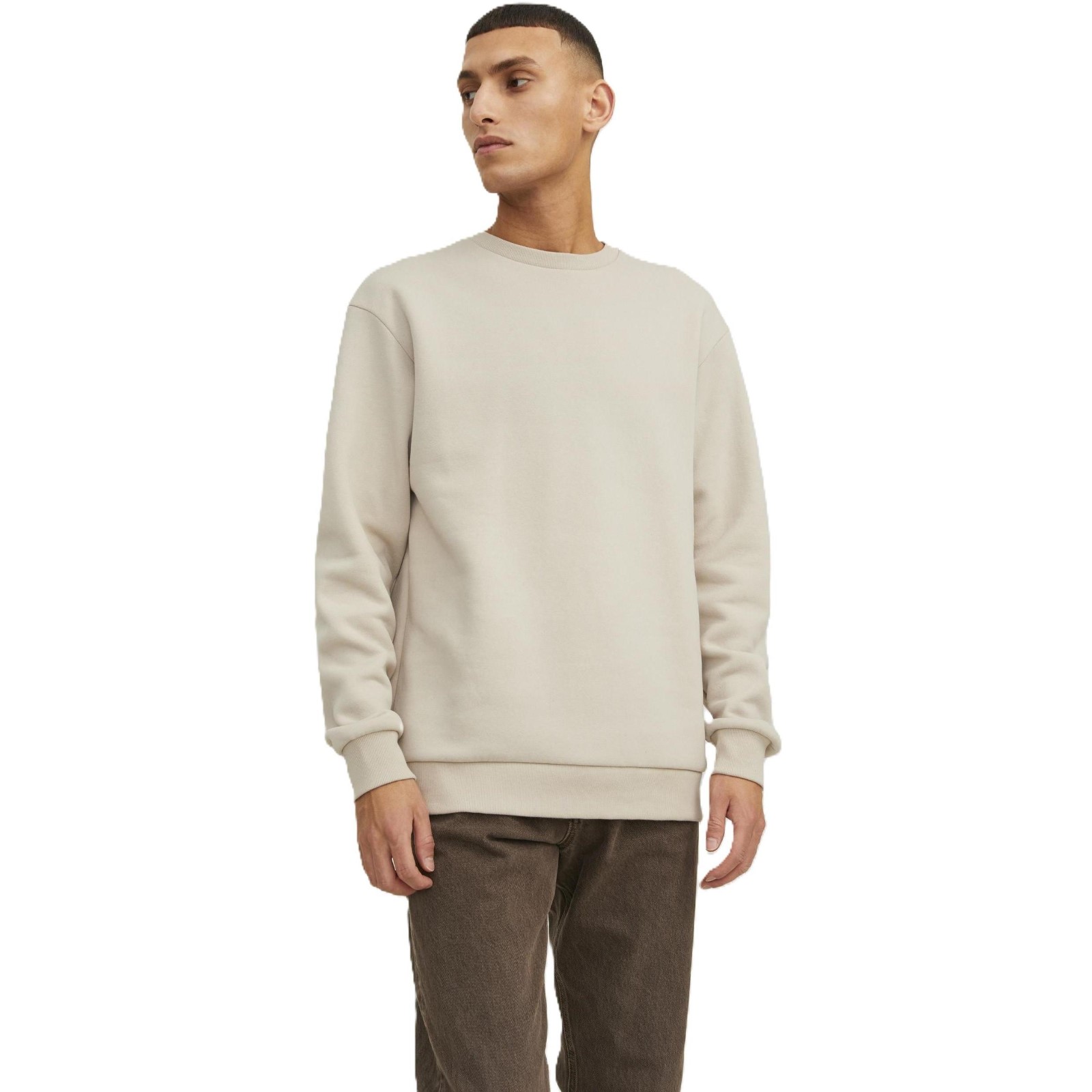 Jack & Jones Mens Bradley Sweat Crew Sweatshirt - Picture 37 of 49