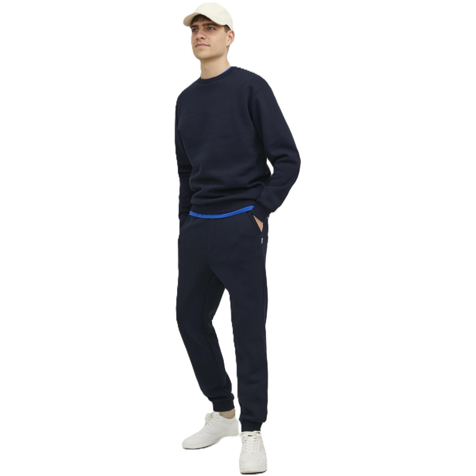 Jack & Jones Mens Bradley Sweat Crew Sweatshirt - Picture 44 of 49