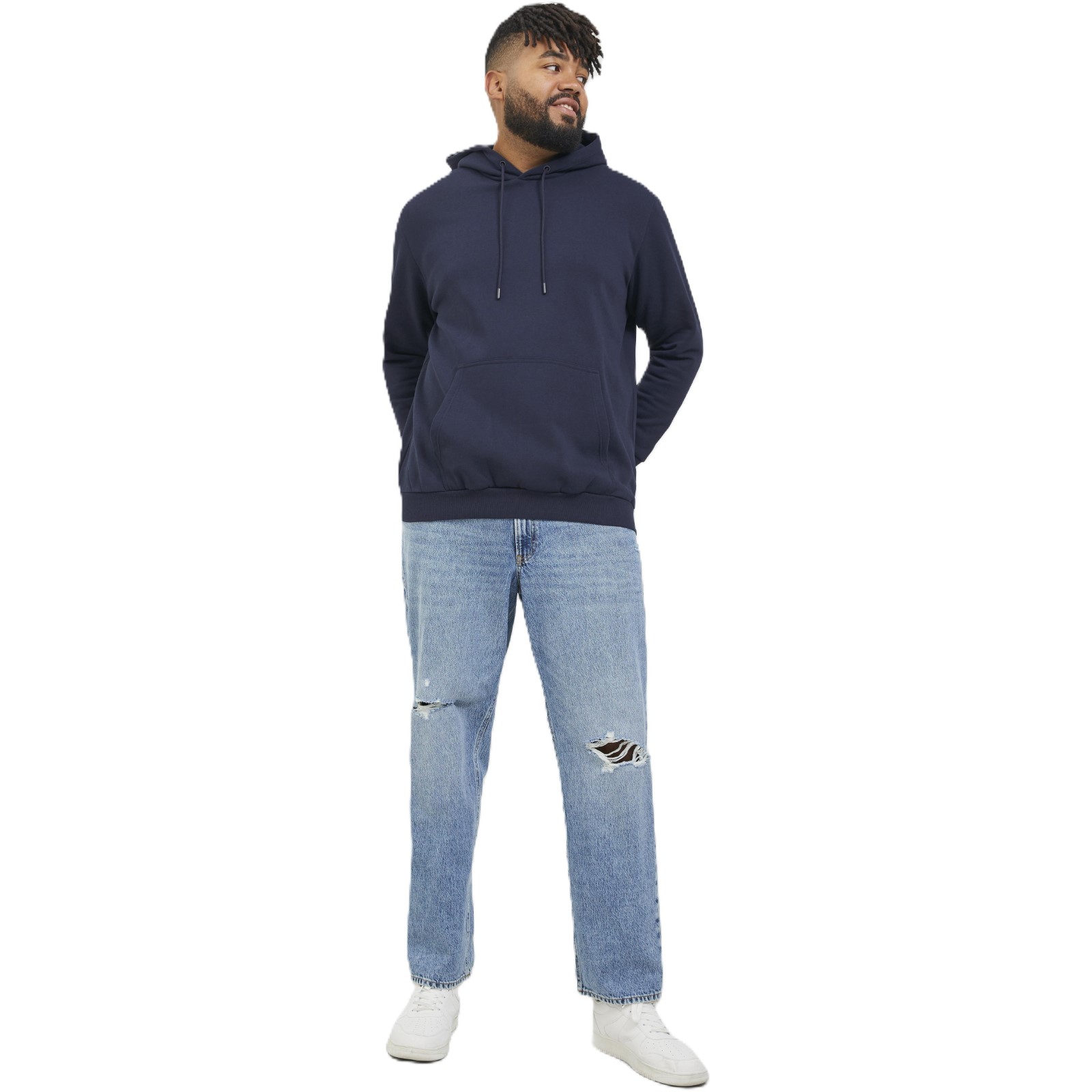 Jack & Jones Mens Bradley Sweat Big & Tall Hoodie - Picture 10 of 29