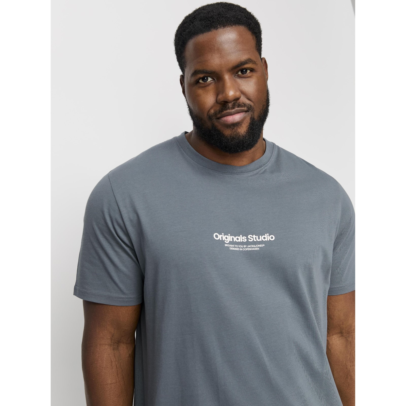 Jack & Jones Mens Vesterbro Crew Neck Big & Tall Short Sleeve T-Shirt - Picture 19 of 29