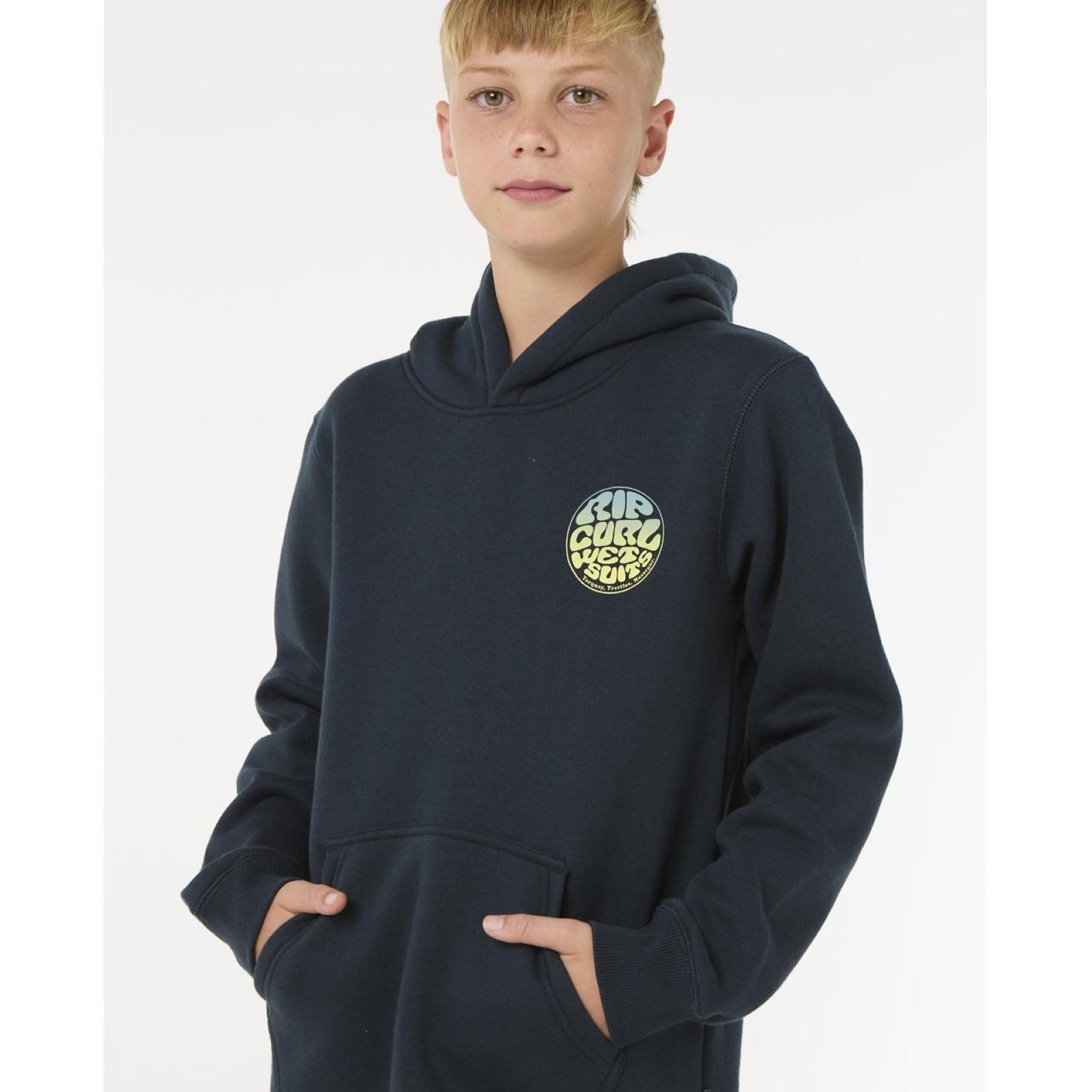 Rip Curl Kids Wetsuit Icon Hooded Pullover Sweatshirt Hoody Hoodie - Picture 11 of 29