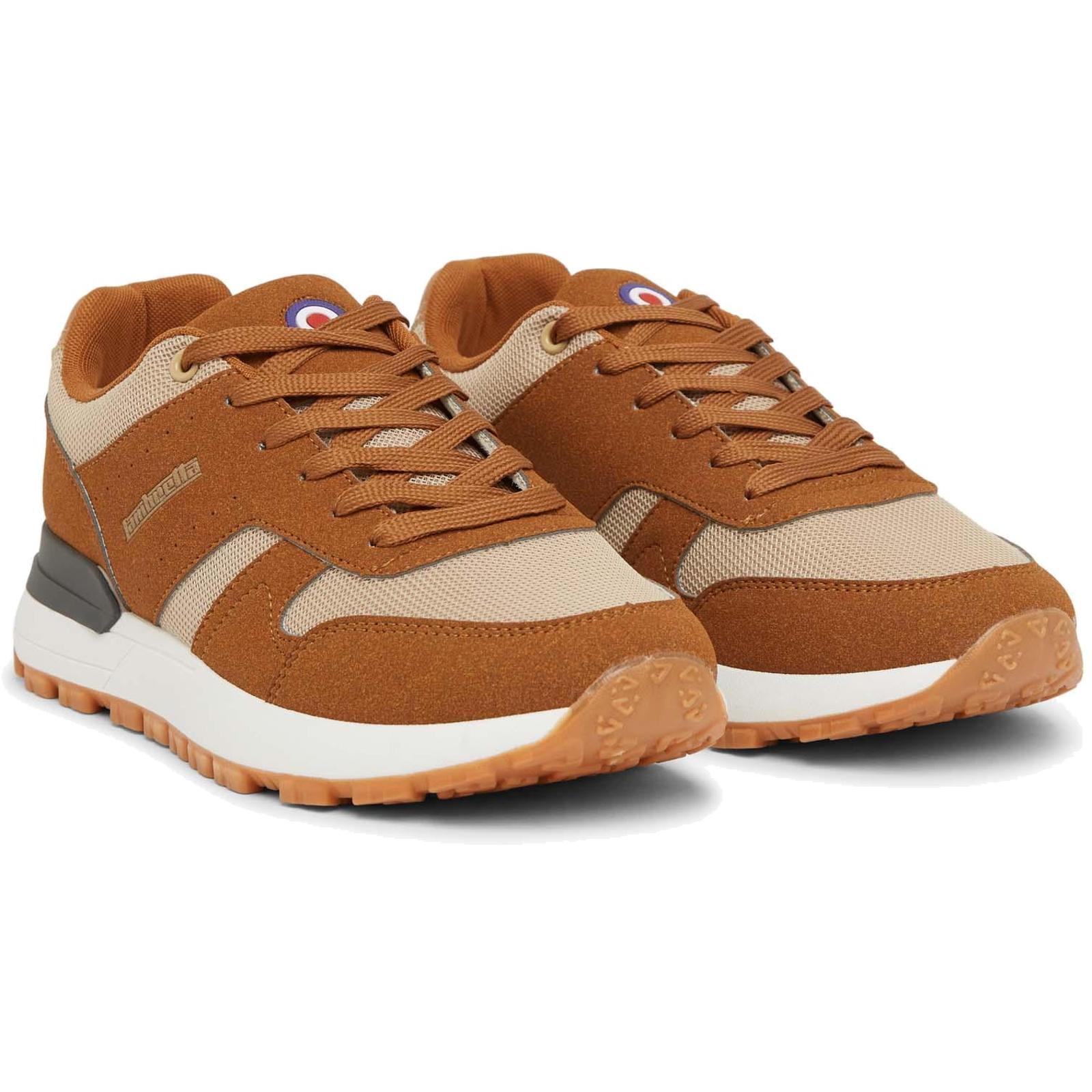Lambretta Mens Echo 2 Lace Up Sporty Retro Trainers Sneakers Shoes