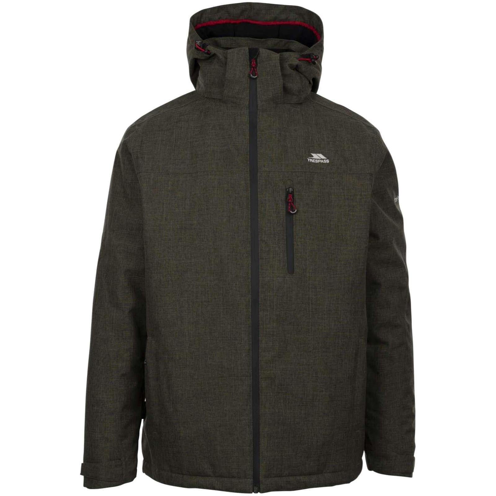 Chaqueta Trespass Para Hombres Fyfinn Cálida Invierno Acolchada Impermeable Caminar Senderismo - Imagen 9 de 12