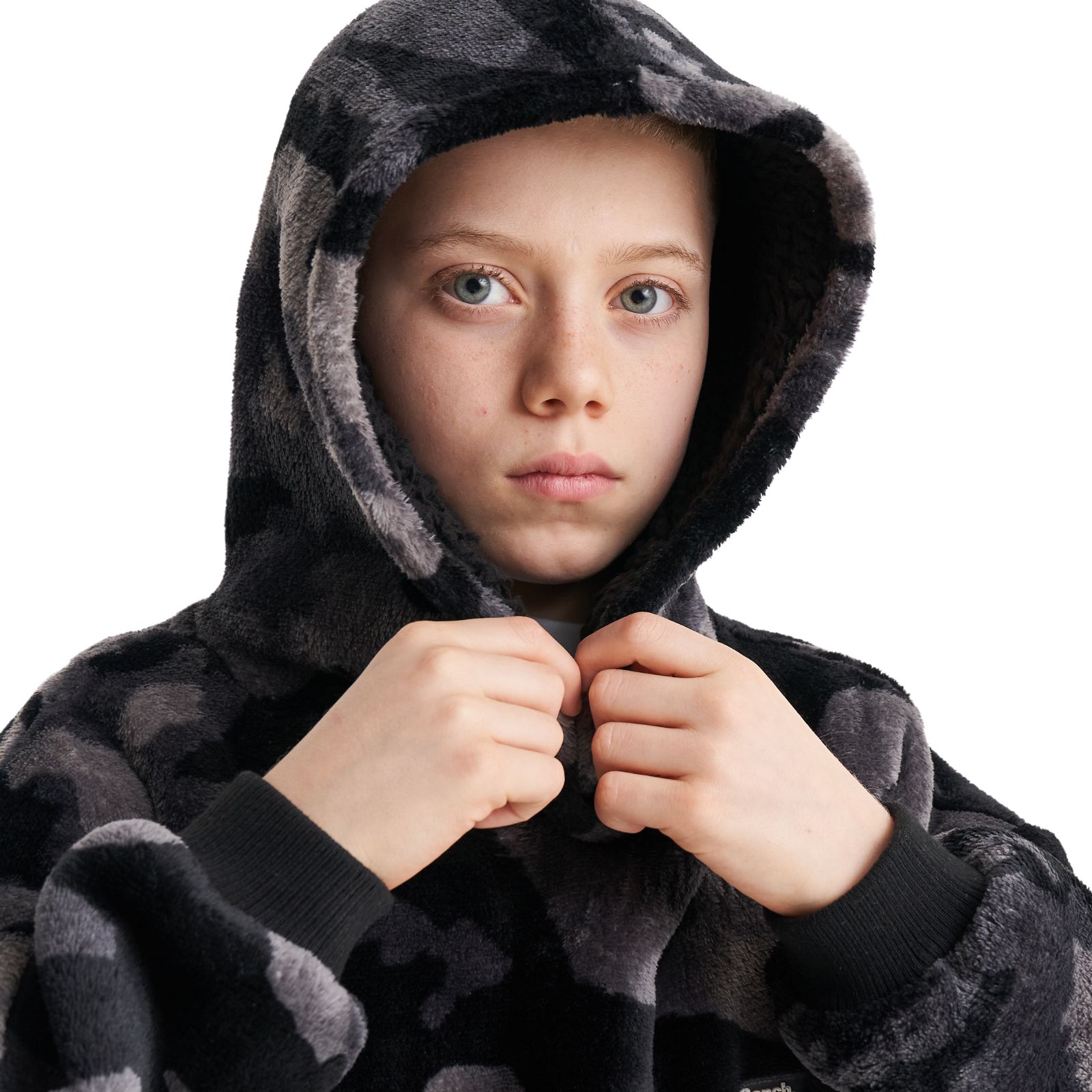 Bench Kids Ossit Warm Winter Hooded Snuggle Fleece Wearable Blanket - Picture 3 of 11