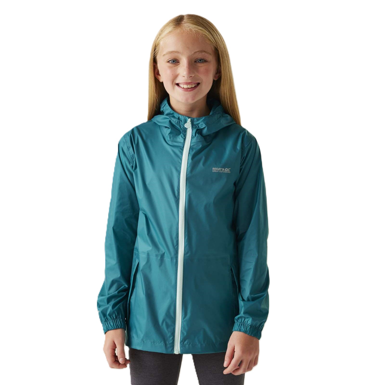 Regatta Kids Juniors Pack it III Waterproof Hooded Outdoor Walking Jacket Coat - Picture 7 of 57