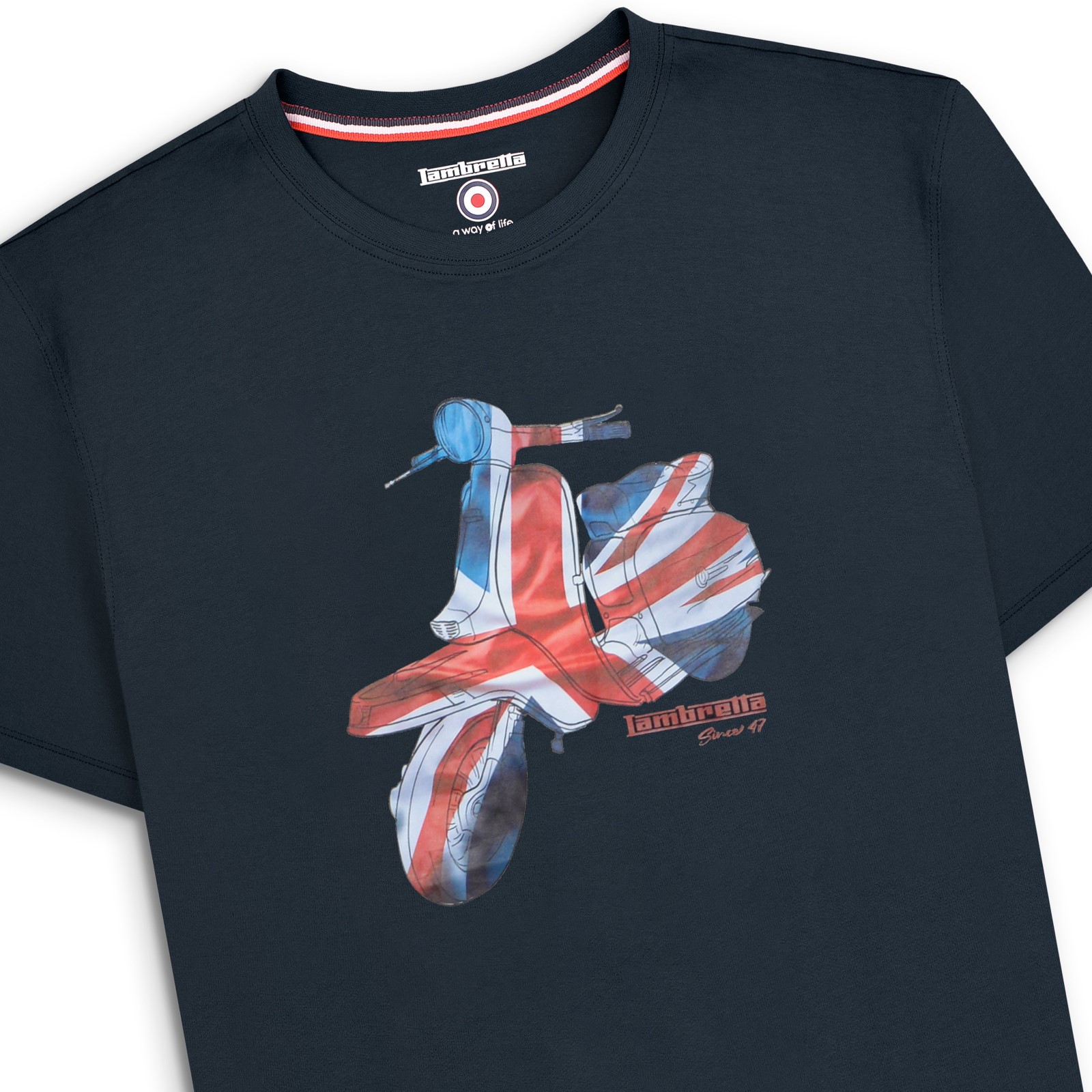 Lambretta Mens Scooter Tee Short Sleeve T-Shirt - Picture 4 of 11