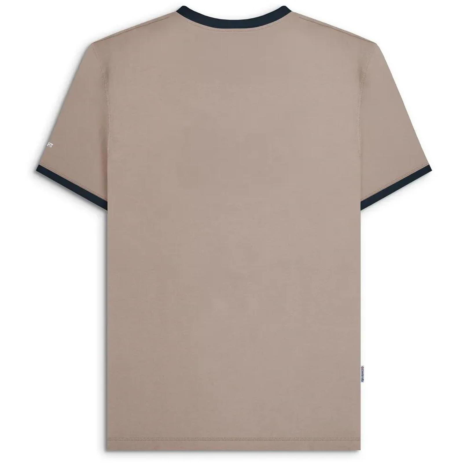Lambretta Mens Target Ringer Crew Neck Short Sleeve Retro T-Shirt Tee Top - Picture 9 of 11