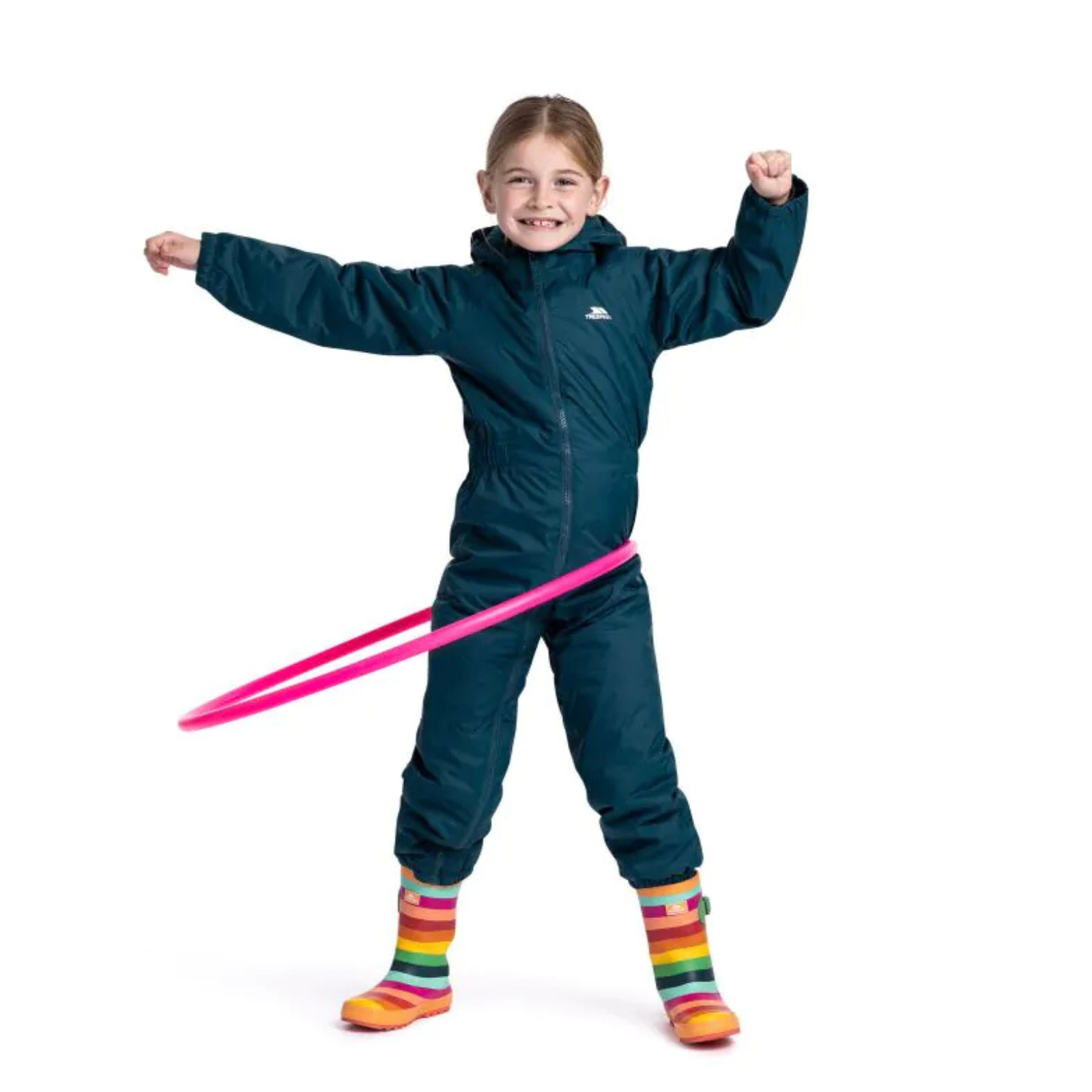 Trespass Kids Youths Dripdrop Padded Waterproof Outdoor Puddle Suit Rain Suit - Picture 19 of 23