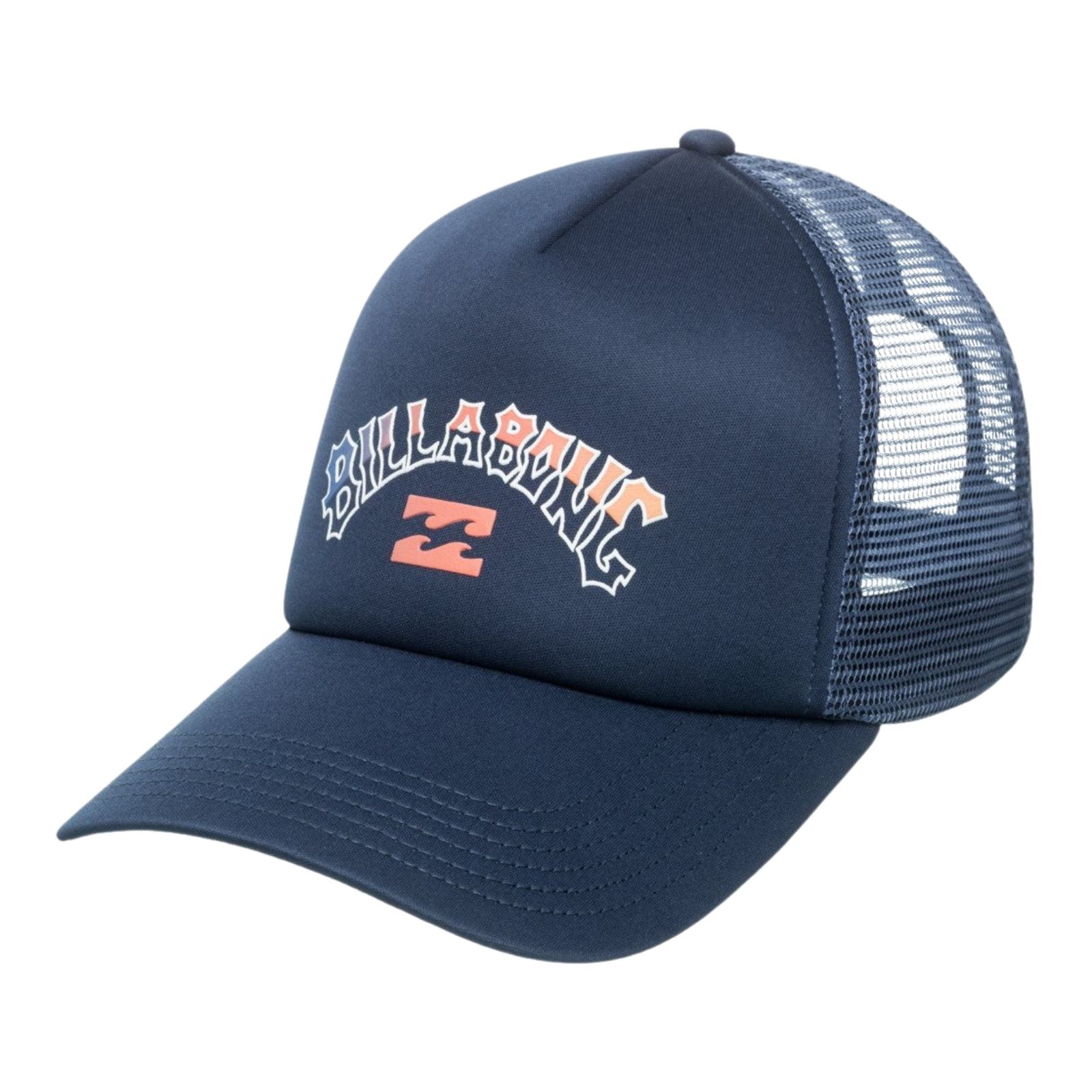 Billabong Mens Podium Curved Visor Mesh Adjustable Snapback Trucker Cap Hat - Picture 8 of 13