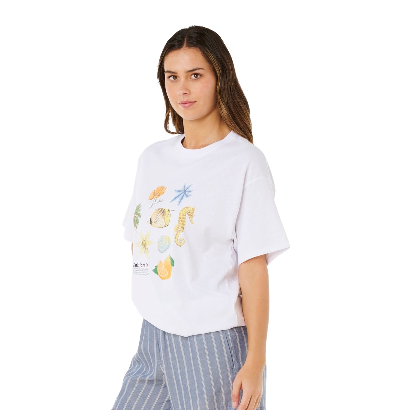 Rip Curl Womens Poolside Heritage Short Sleeve T-Shirt