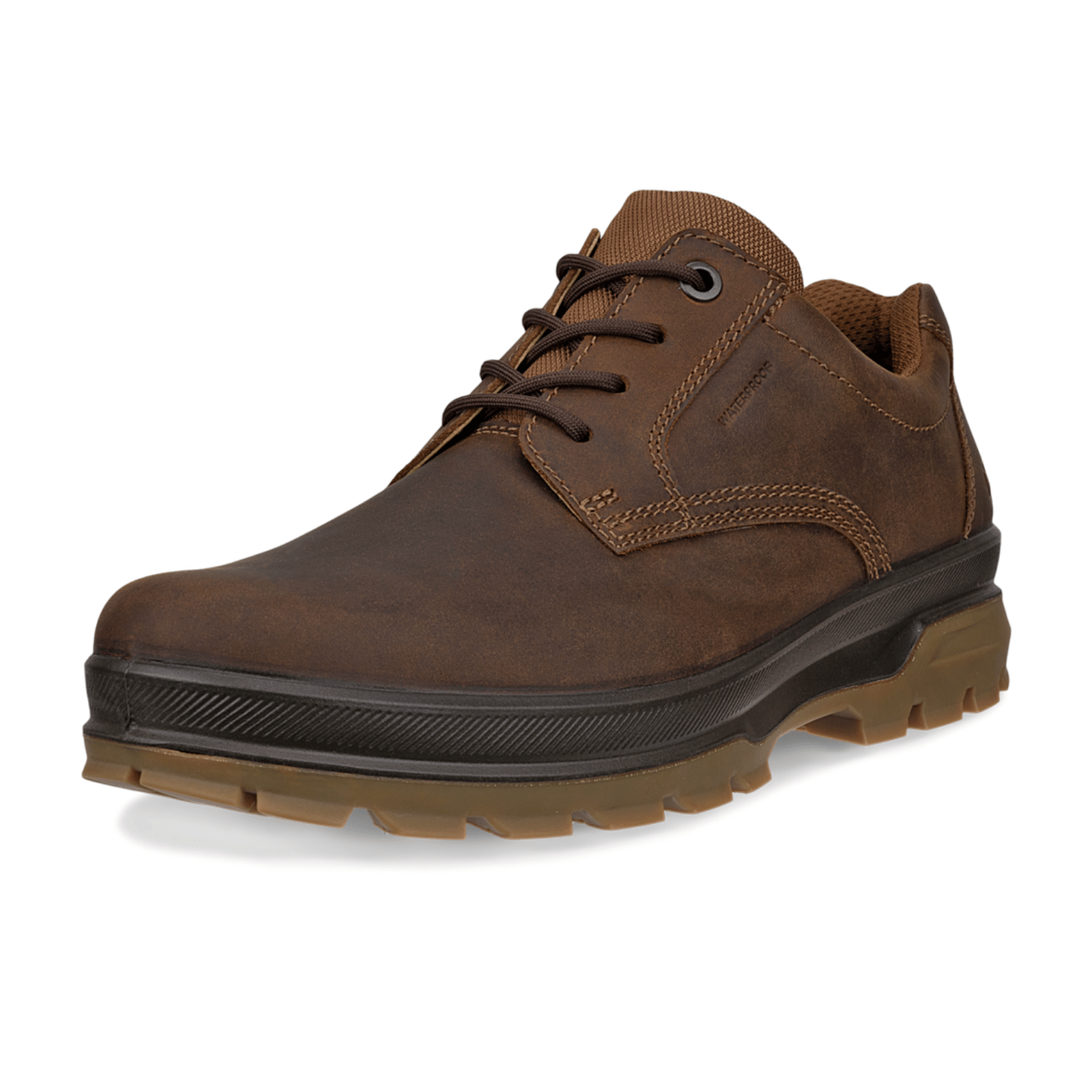 ECCO Mens Rugged Track Plain Toe Waterproof Walking Shoes