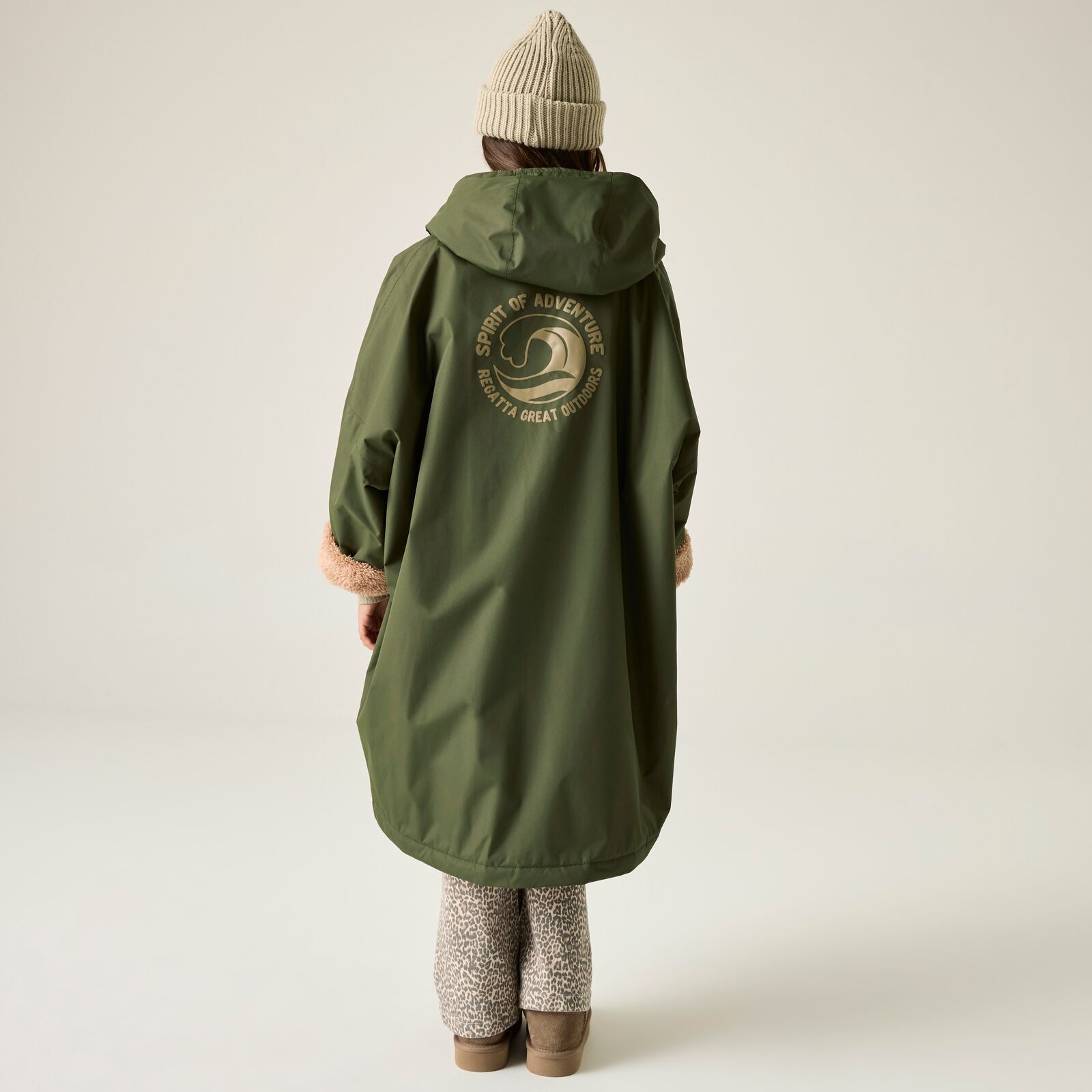 Regatta Kids Spirit Of Adventure Hooded Waterproof Warm Drying Changing Robe - Picture 46 of 121