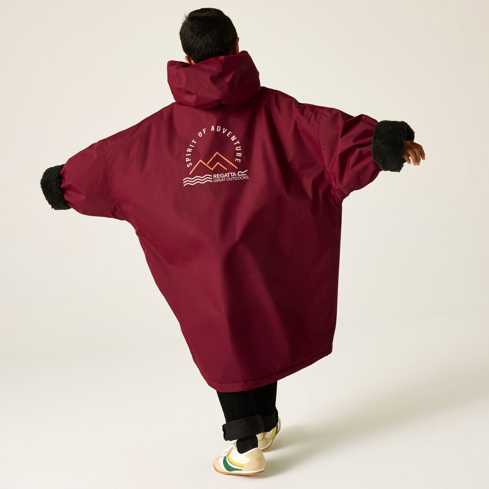 Regatta Kids Spirit Of Adventure Hooded Waterproof Warm Drying Changing Robe - Picture 51 of 121