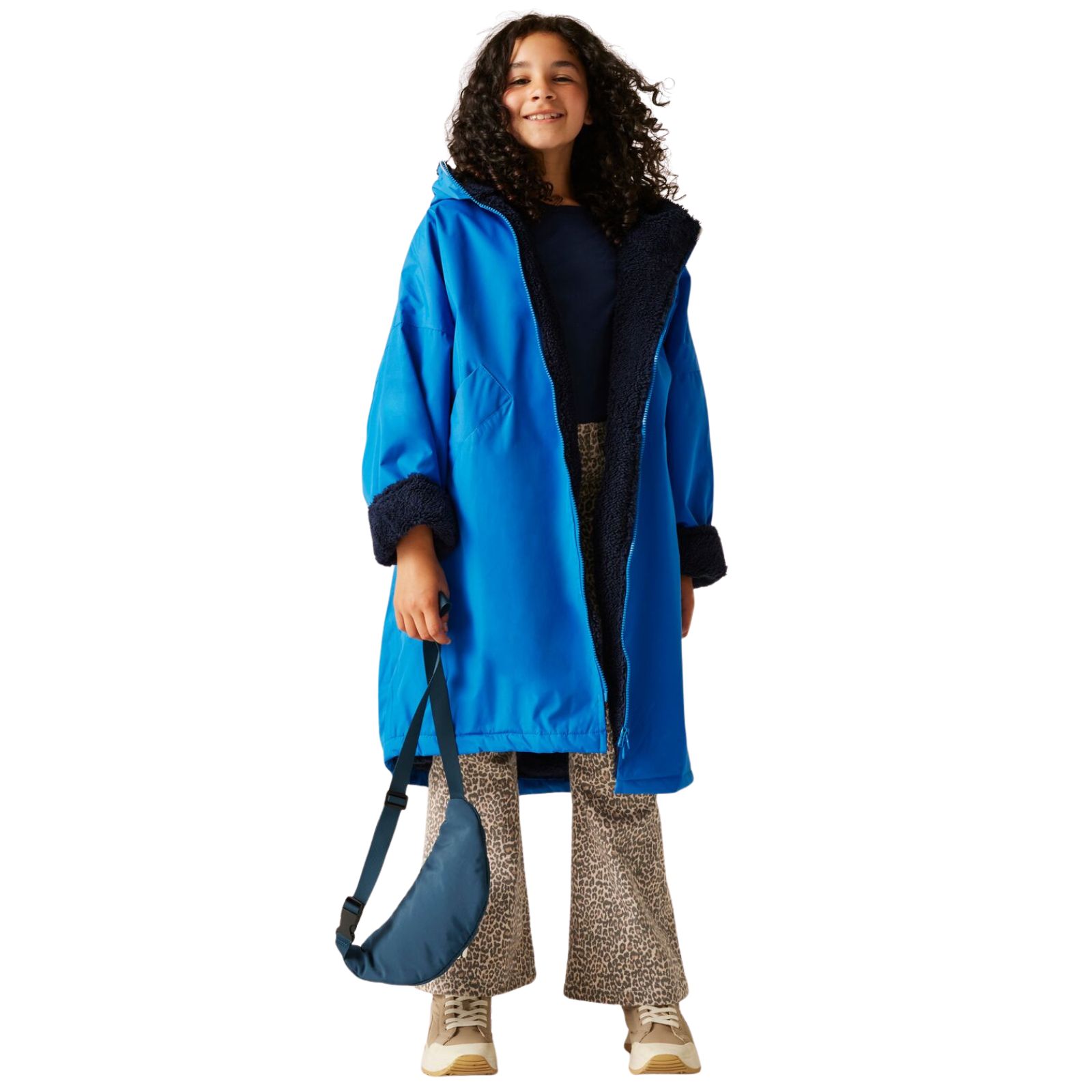 Regatta Kids Spirit Of Adventure Hooded Waterproof Warm Drying Changing Robe - Picture 32 of 121