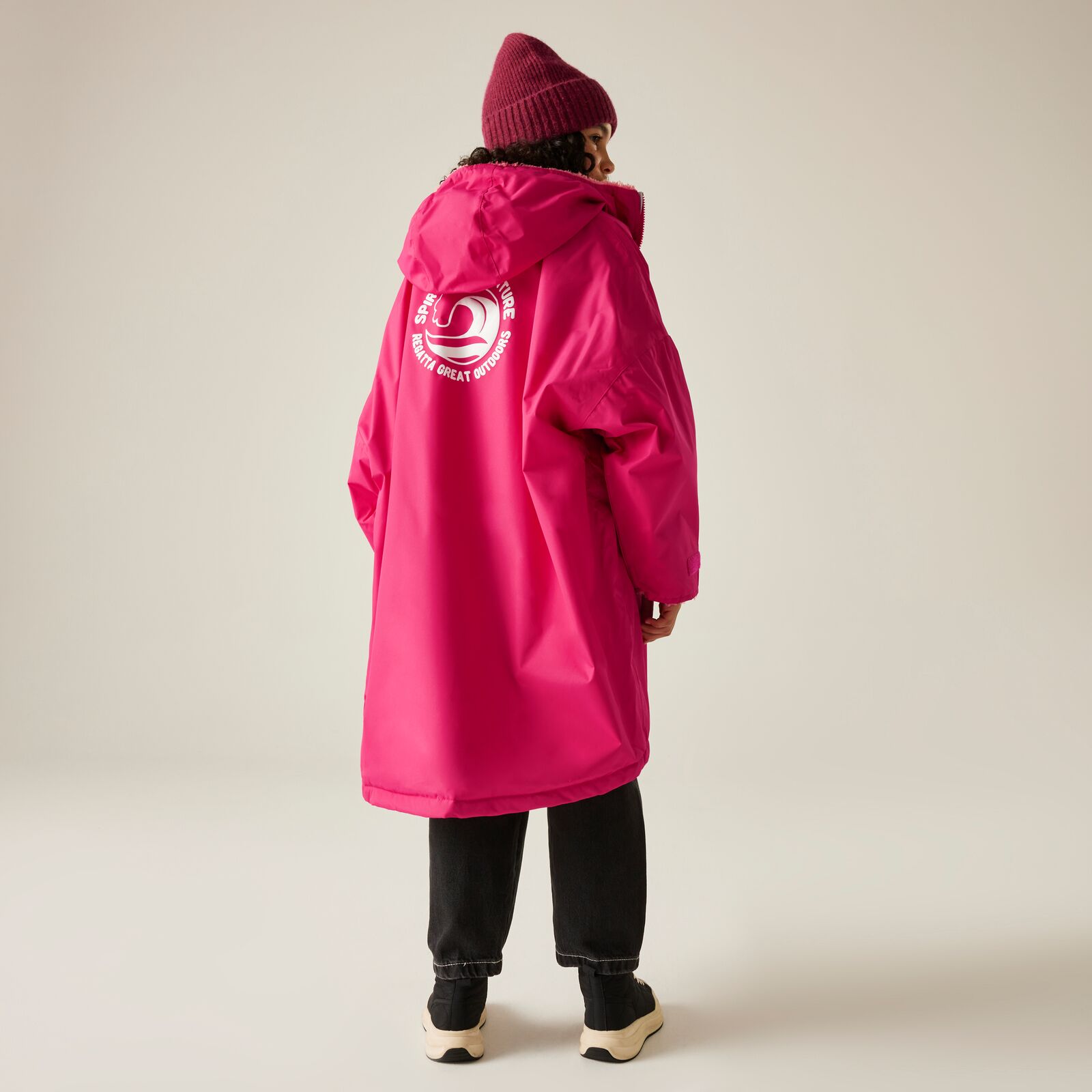 Regatta Kids Spirit Of Adventure Hooded Waterproof Warm Drying Changing Robe - Picture 100 of 121