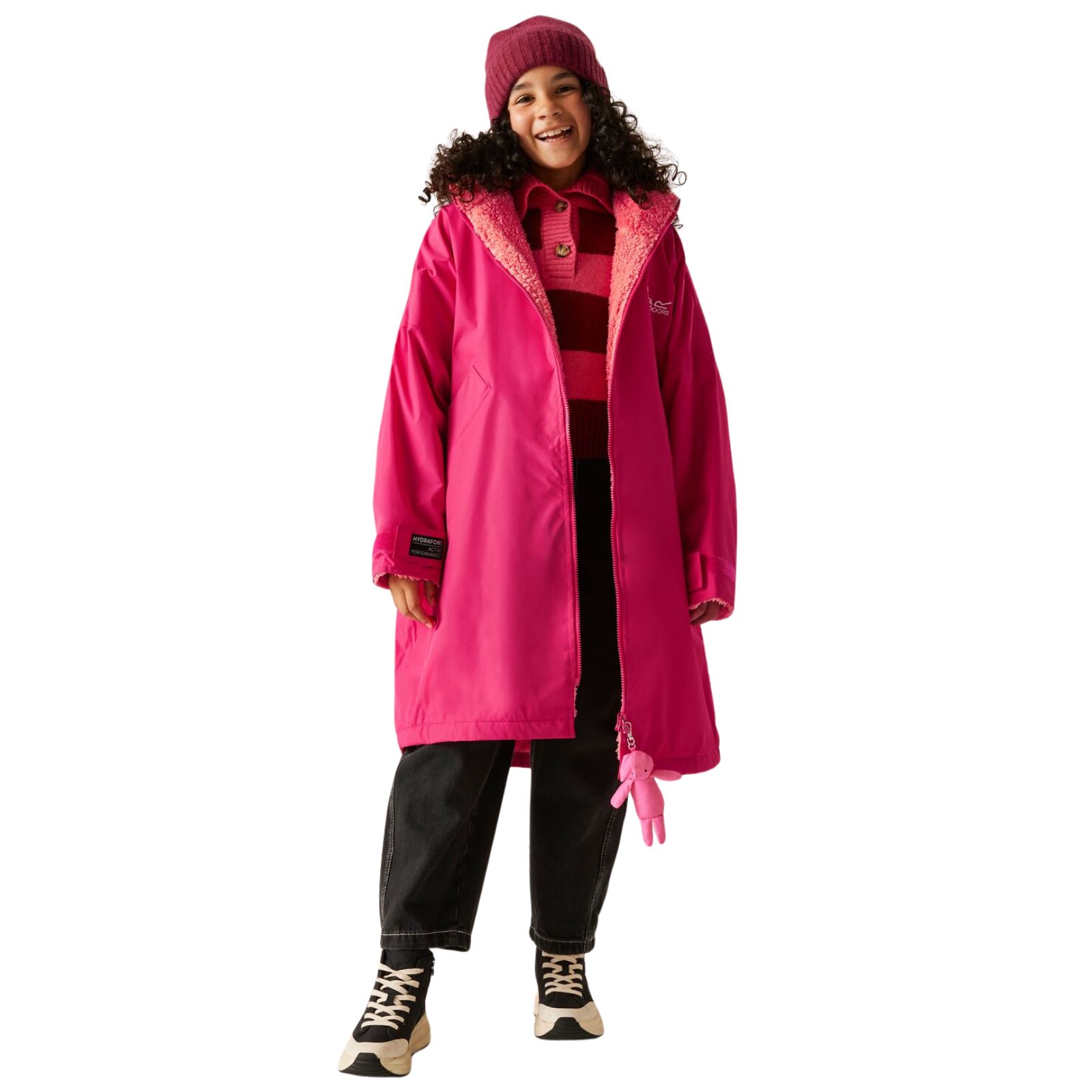 Regatta Kids Spirit Of Adventure Hooded Waterproof Warm Drying Changing Robe - Picture 98 of 121