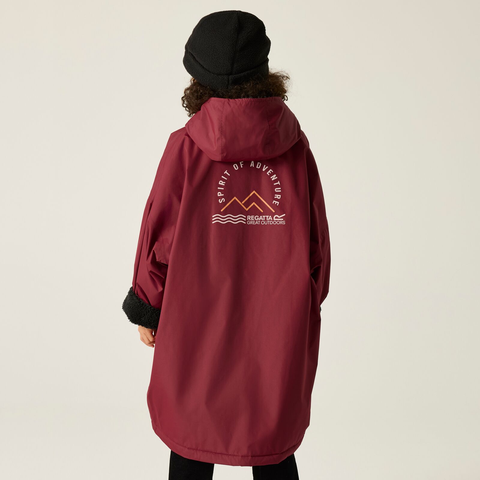 Regatta Kids Spirit Of Adventure Hooded Waterproof Warm Drying Changing Robe - Picture 54 of 121